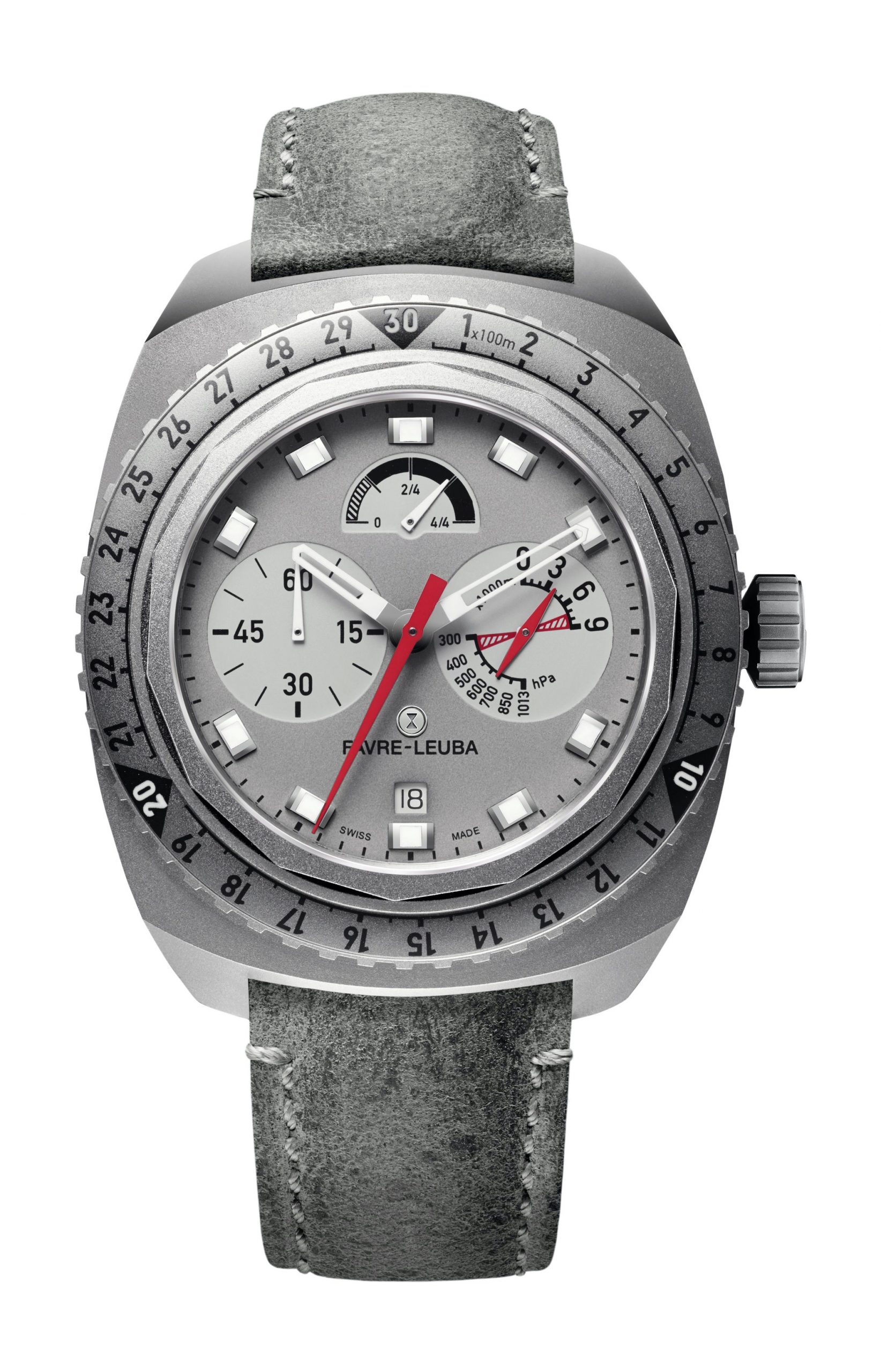 Favre Leuba Raider Bivouac 9000 luxury timepiece - detailed view