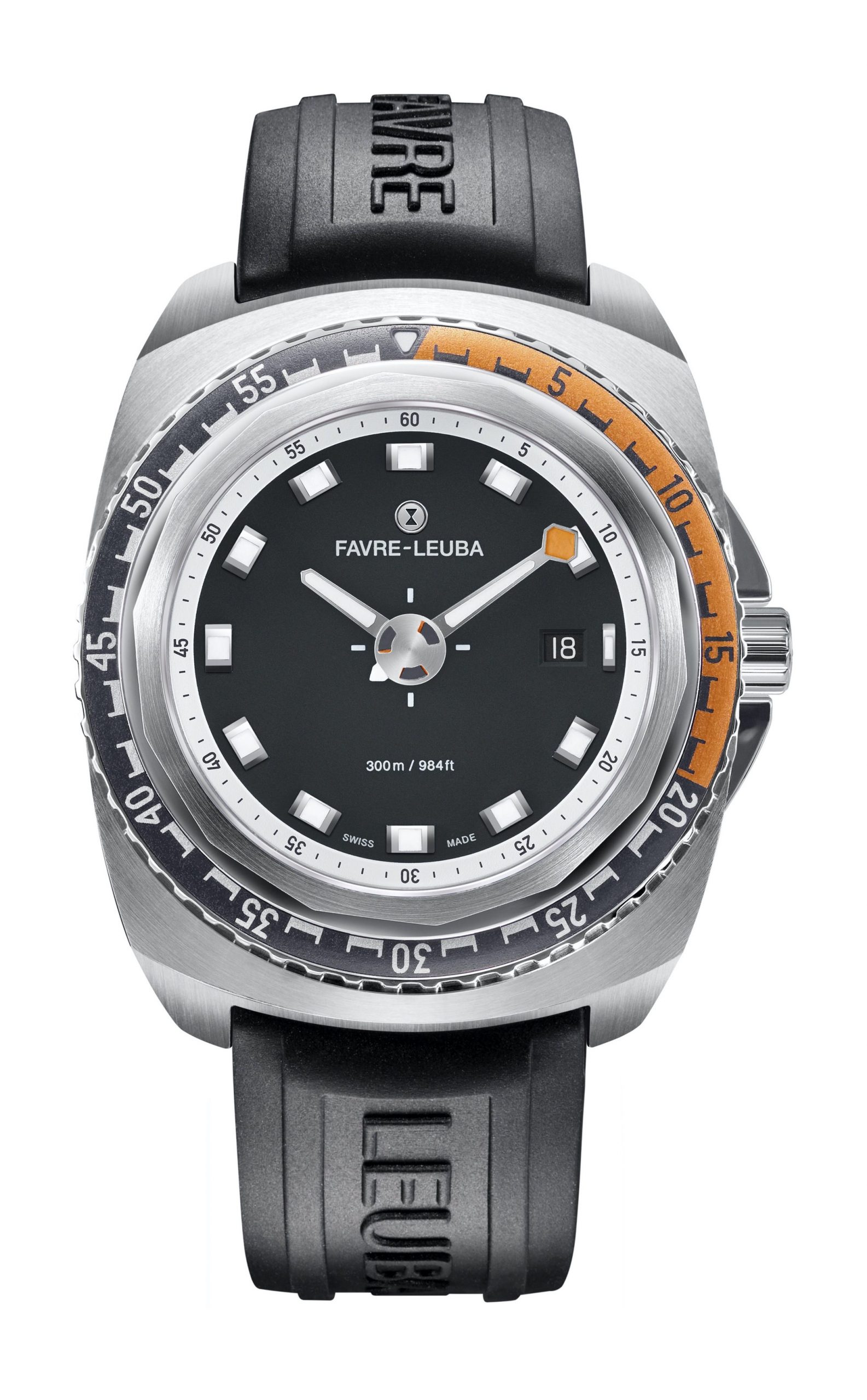 Favre Leuba Raider Deep Blue luxury timepiece - detailed view