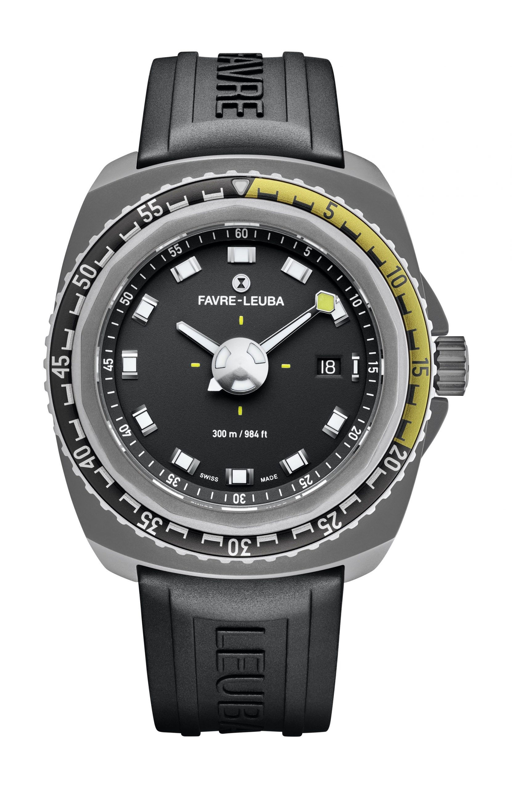 Favre Leuba Raider Deep Blue luxury timepiece - detailed view
