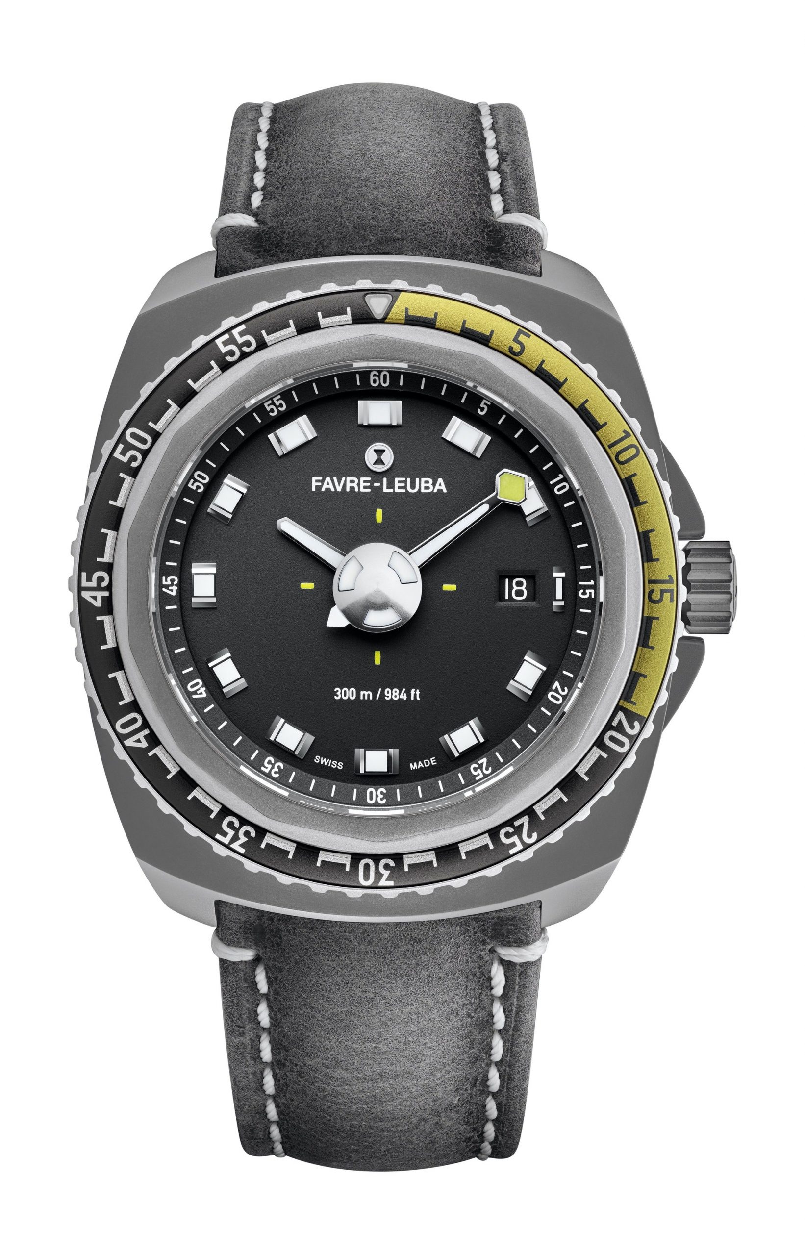 Favre Leuba Raider Deep Blue luxury timepiece - detailed view