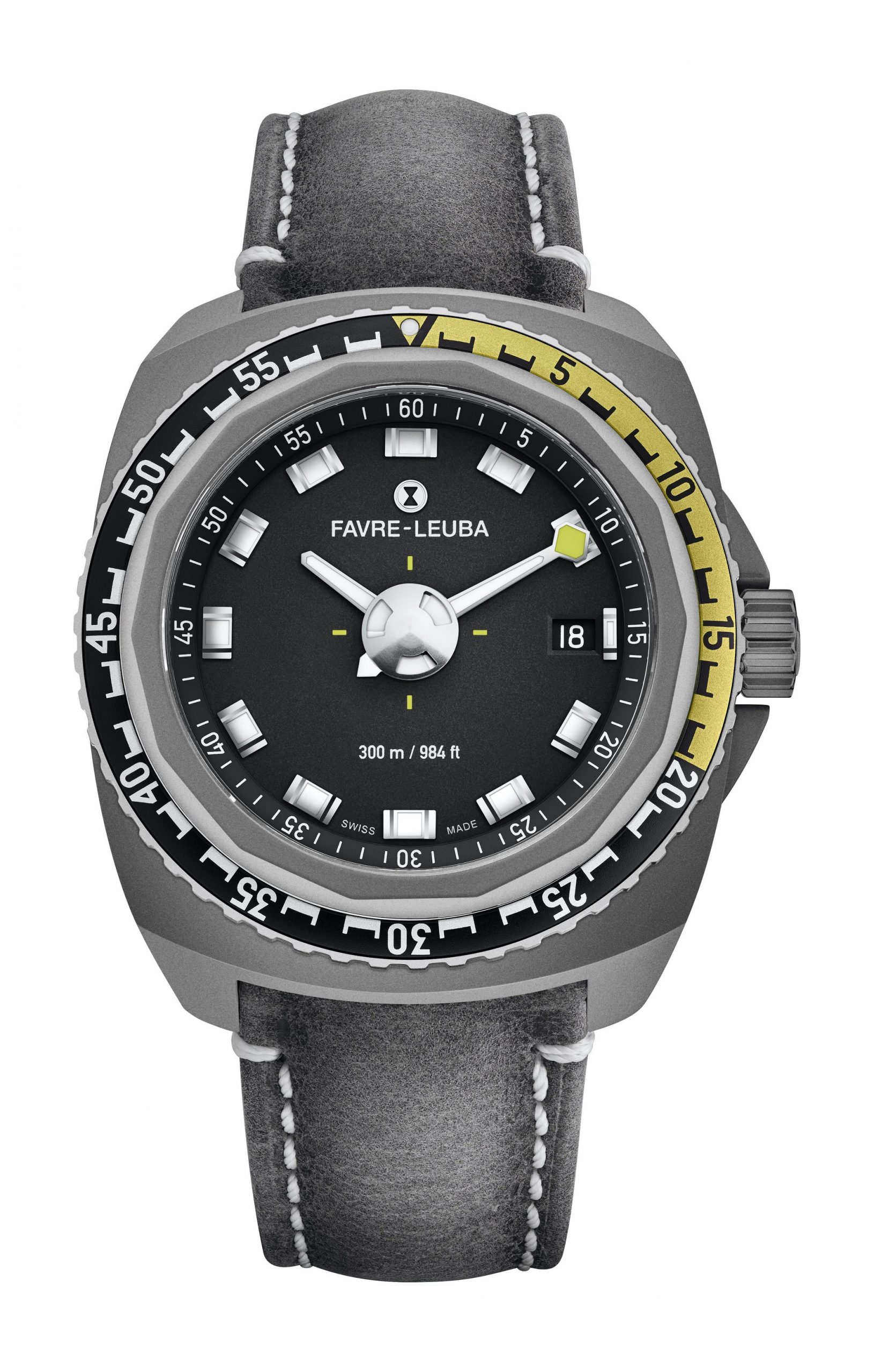 Favre Leuba Raider Deep Blue luxury timepiece - detailed view