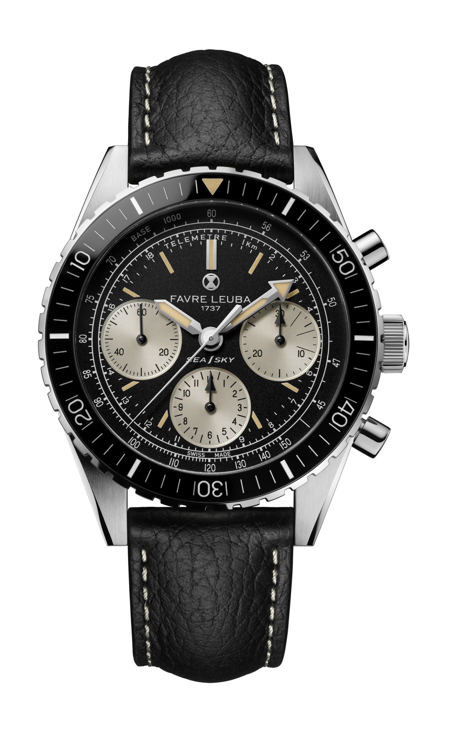 Favre Leuba Sea Sky luxury timepiece - detailed view
