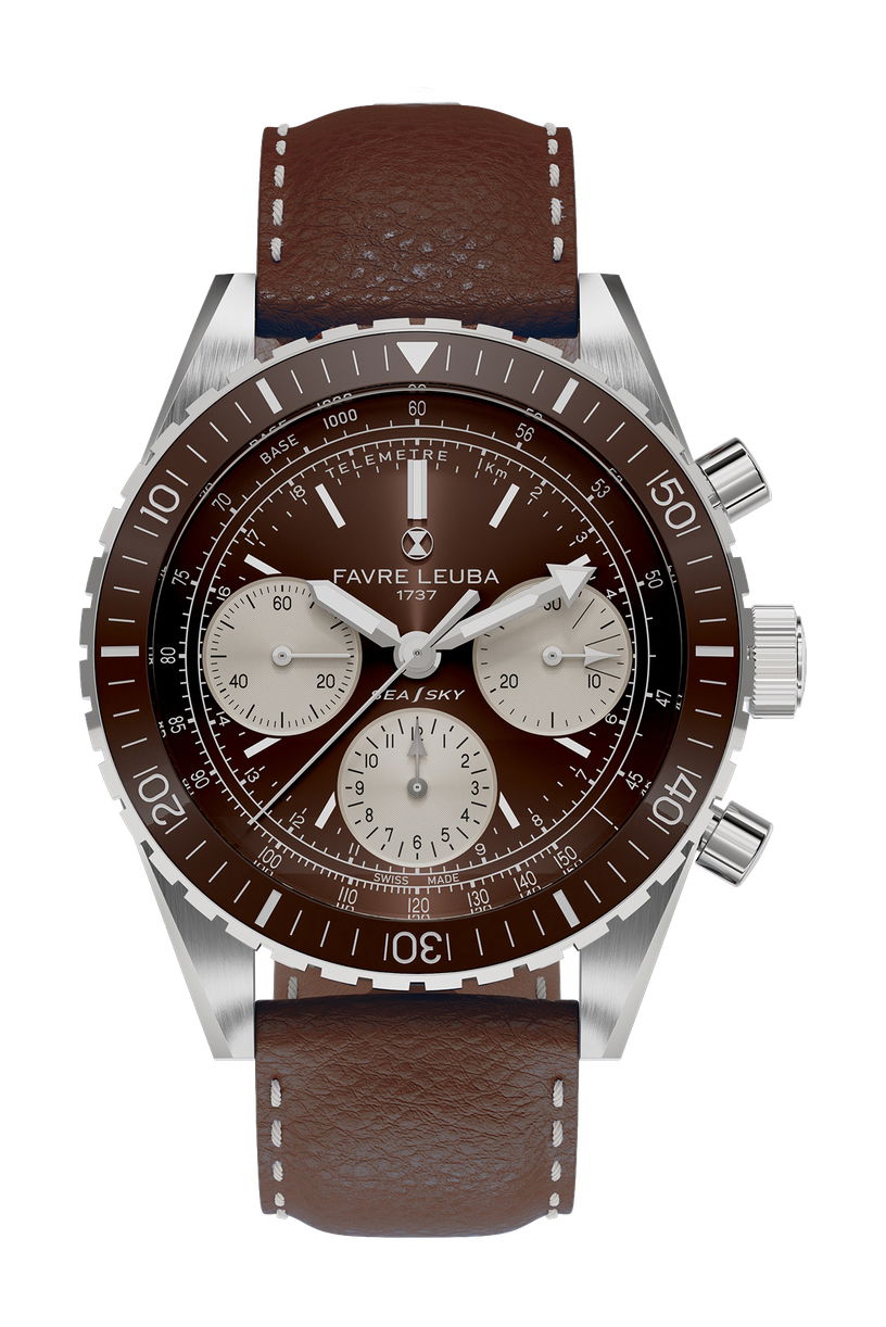 Favre Leuba Sea Sky luxury timepiece - detailed view
