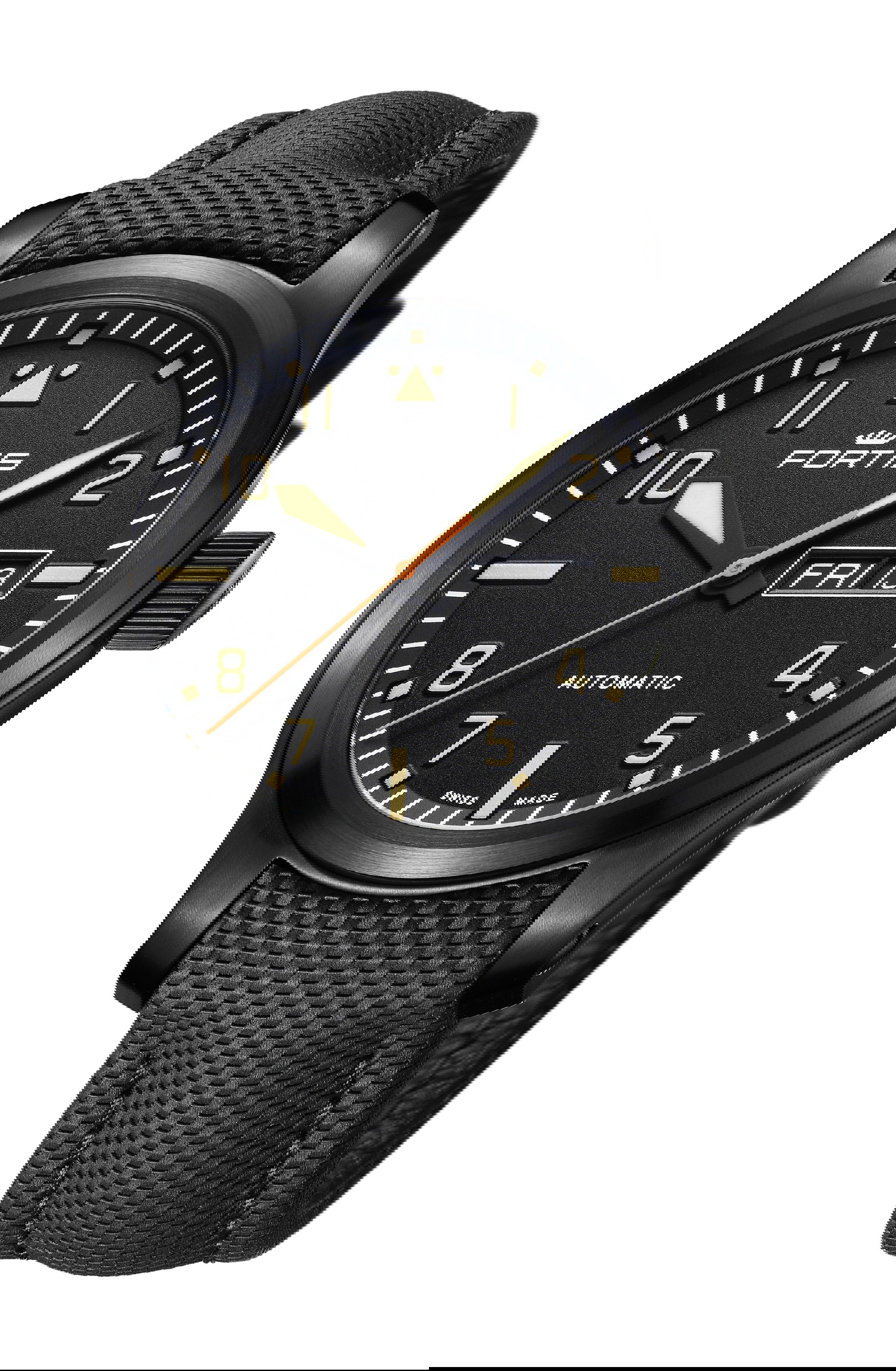 Fortis Aeromaster Stealth Day-Date luxury timepiece - detailed view