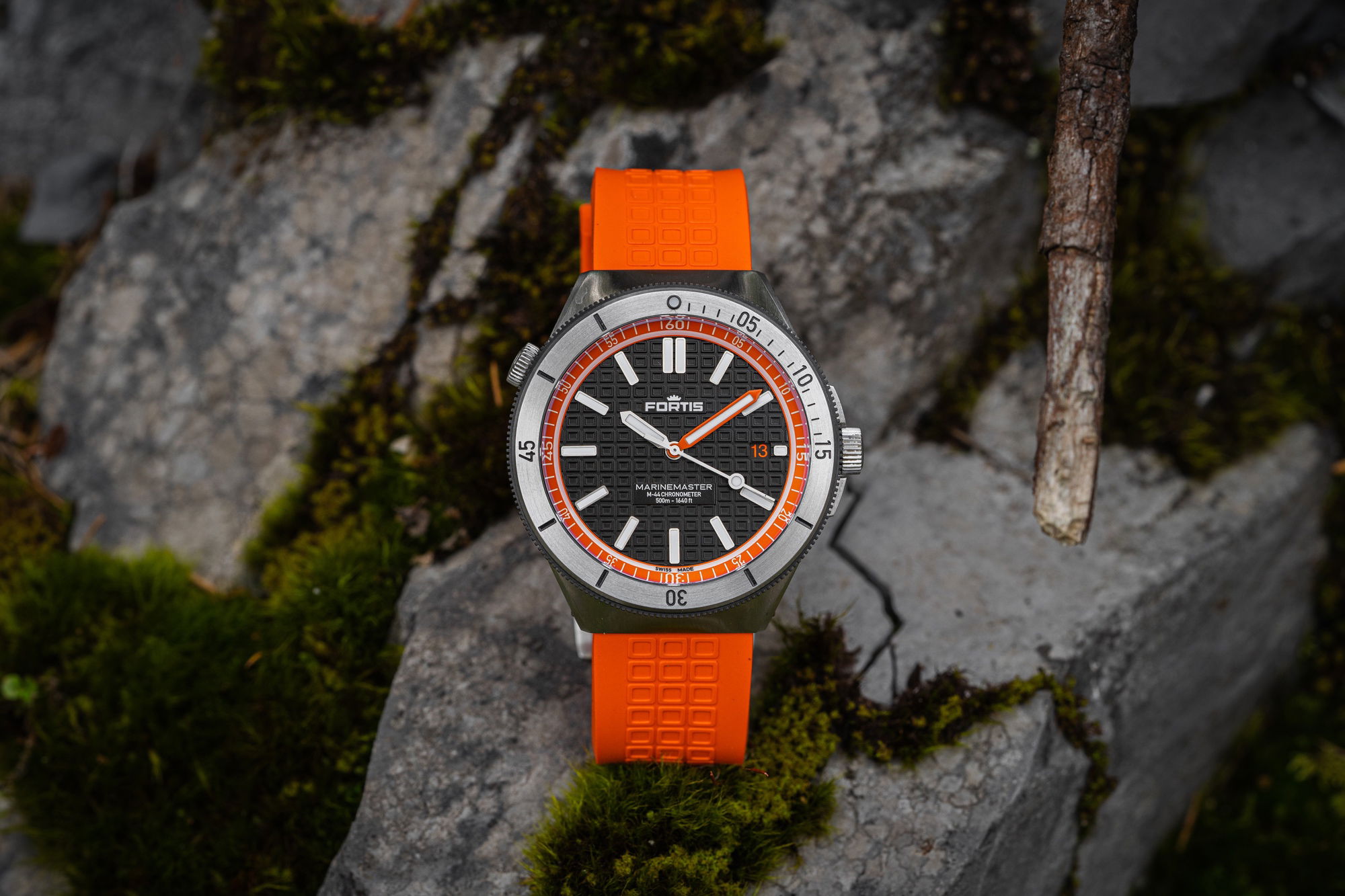 Fortis Marinemaster M-44 Amber Orange - View 3