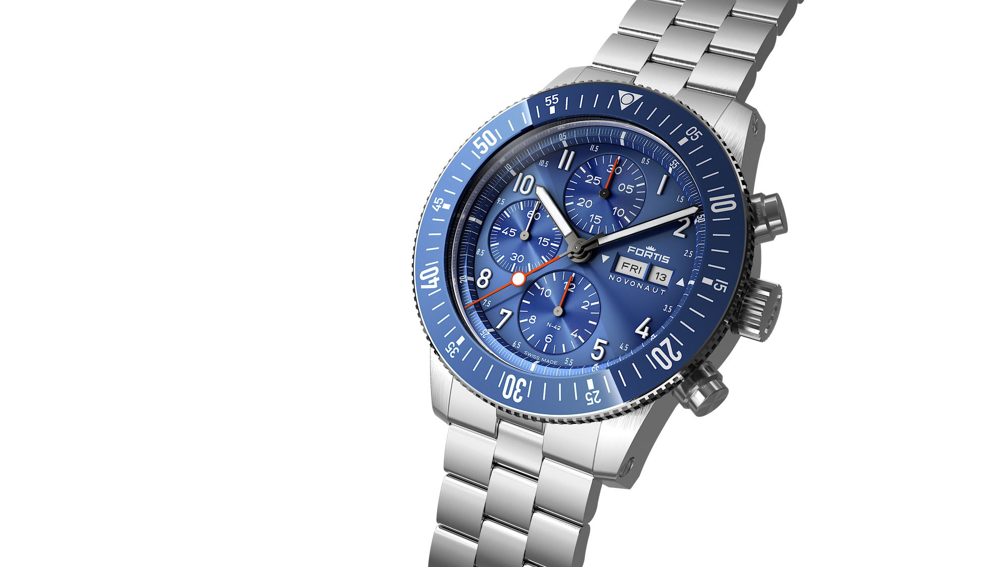 Fortis Novonaut N-42 Blue Edition - View 2