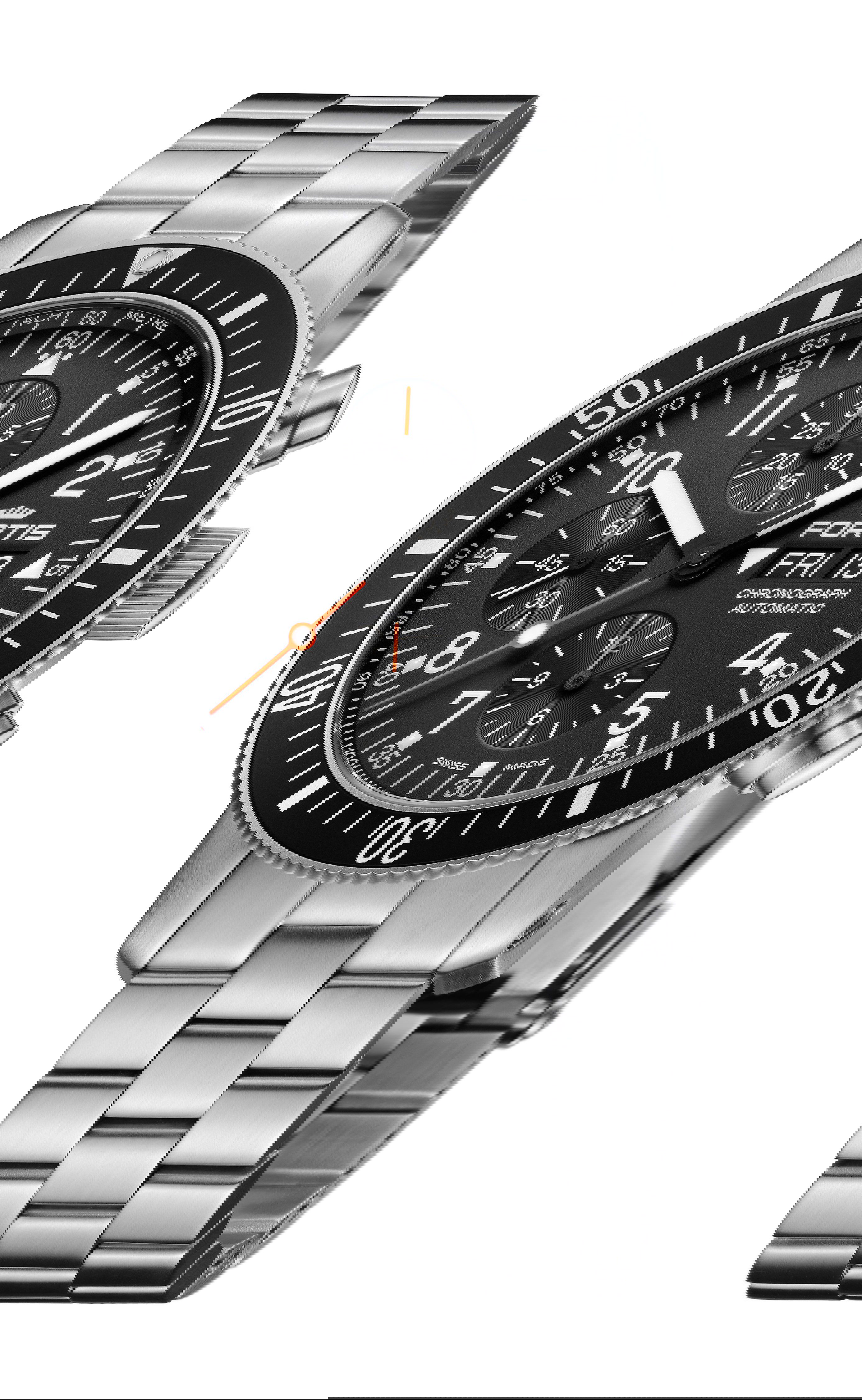 Fortis Official Cosmonauts Chronograph luxury timepiece - detailed view