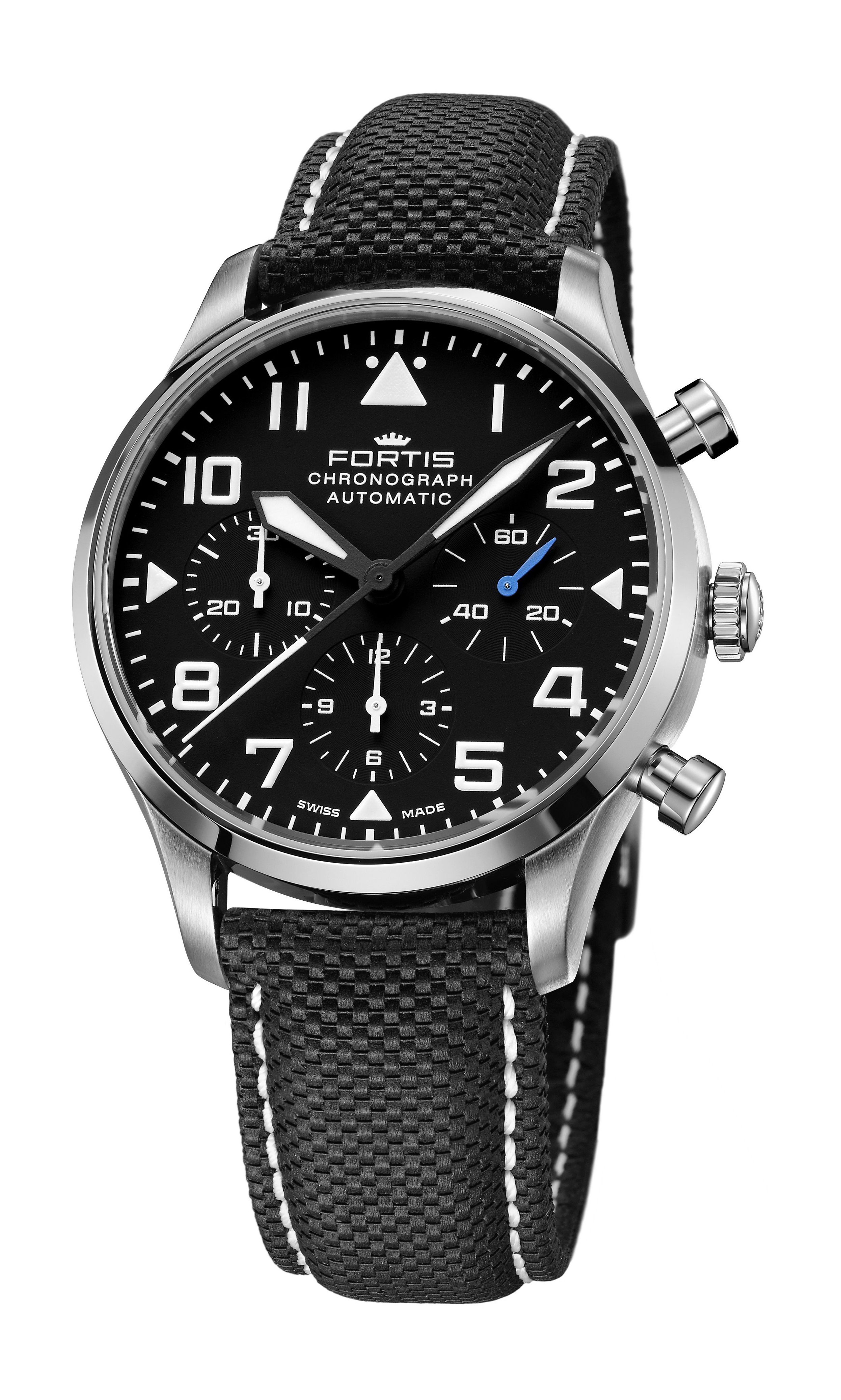 Fortis Pilot Classic Chronograph luxury timepiece - detailed view