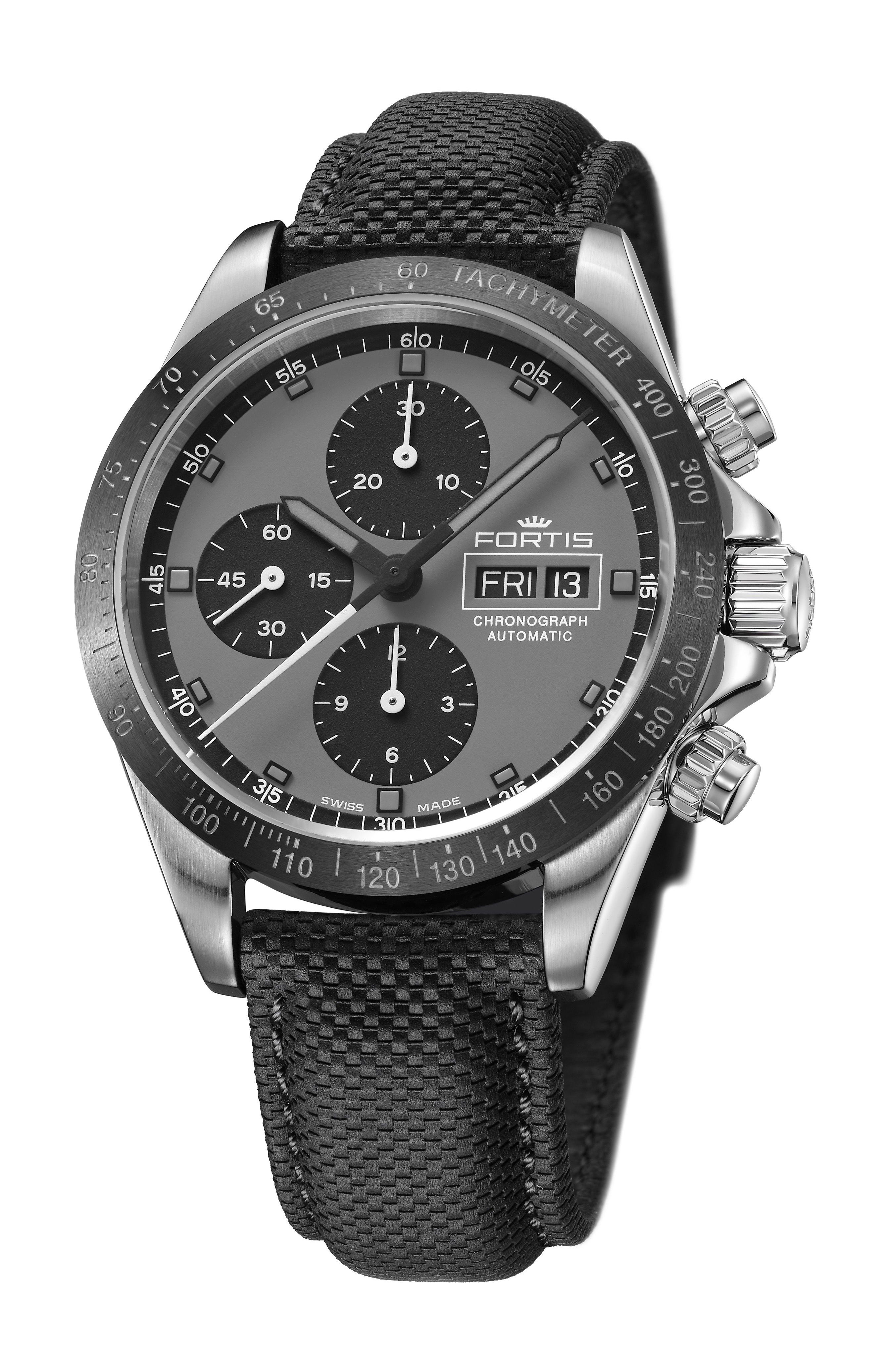 Fortis Stratoliner Ceramic P.M. luxury timepiece - detailed view