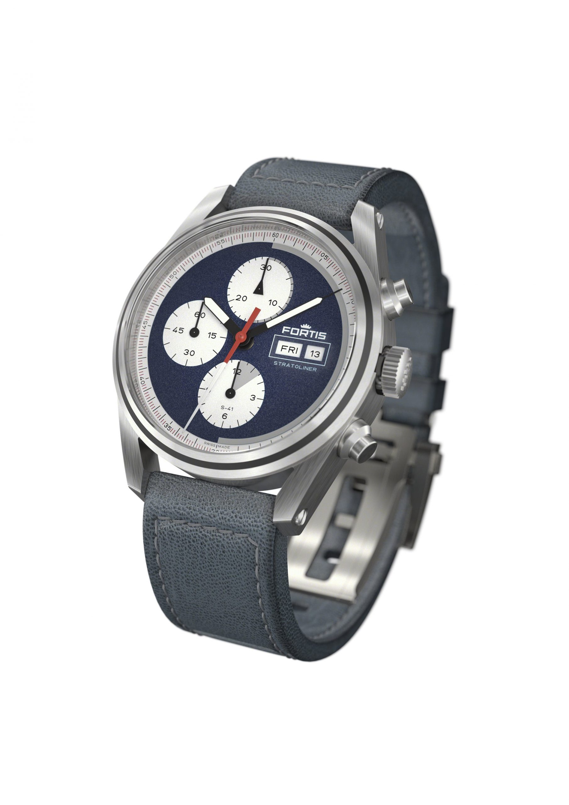 Fortis Stratoliner S-41 Blue Japan - View 3