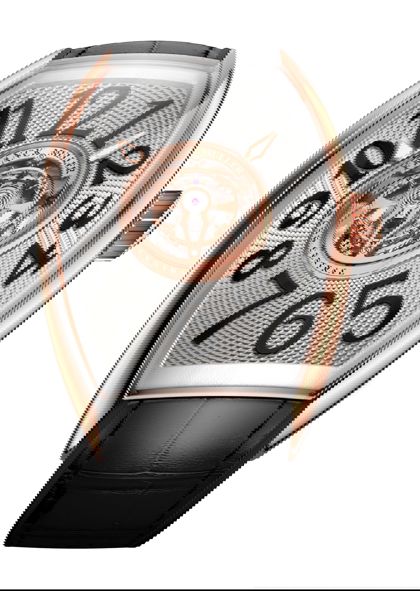 Franck Muller Grand Central Cintrée Curvex luxury timepiece - detailed view