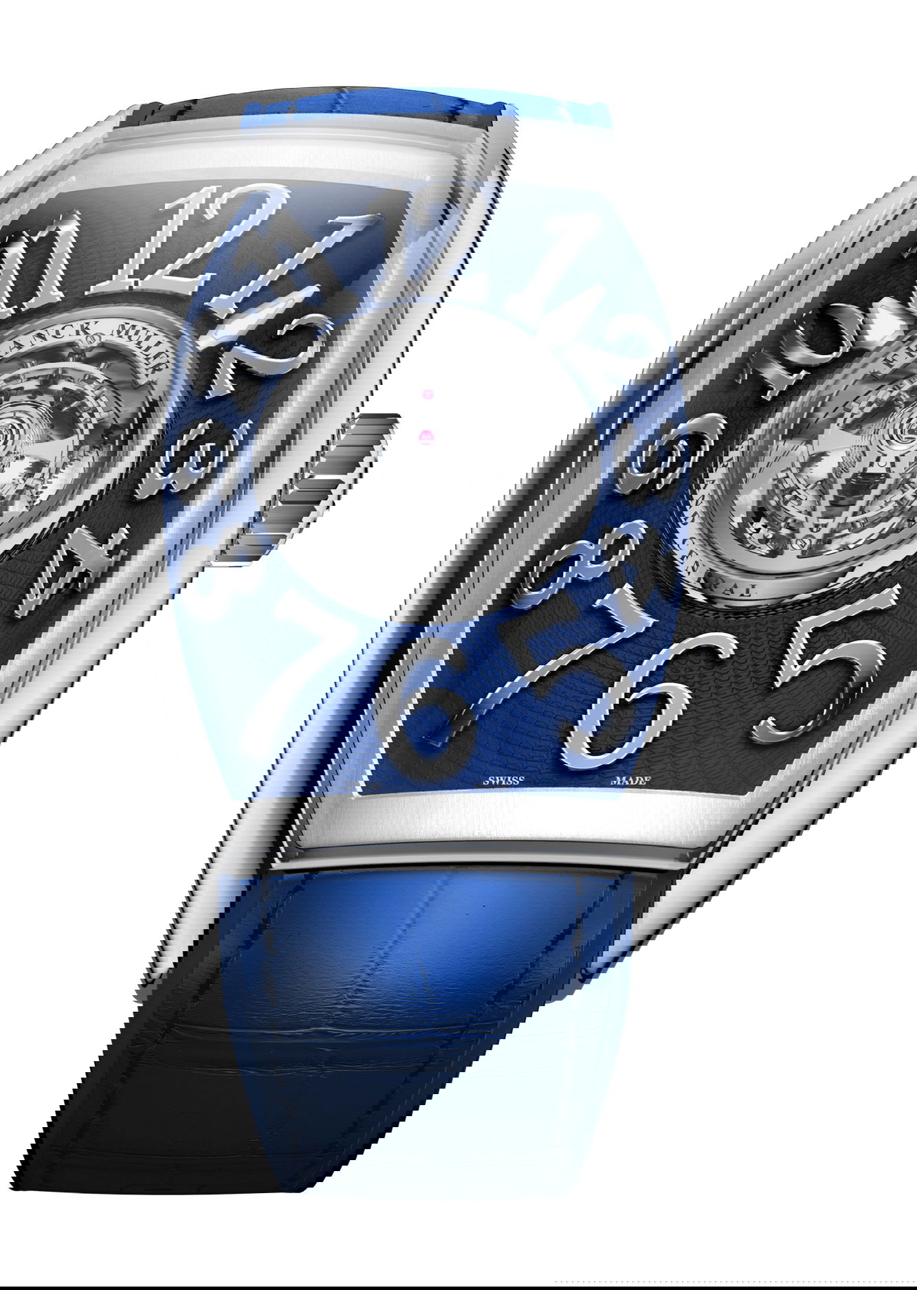 Franck Muller Grand Central Cintrée Curvex luxury timepiece - detailed view
