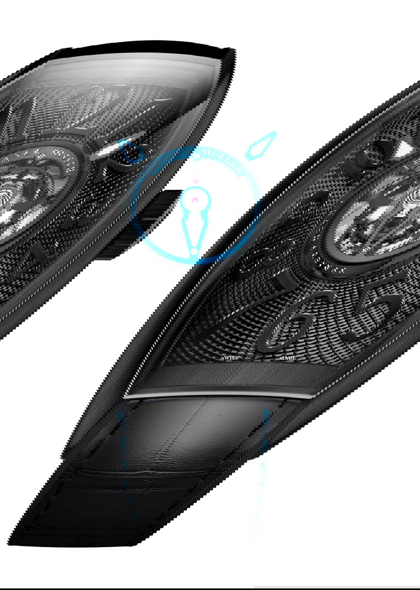 Franck Muller Grand Central Cintrée Curvex luxury timepiece - detailed view