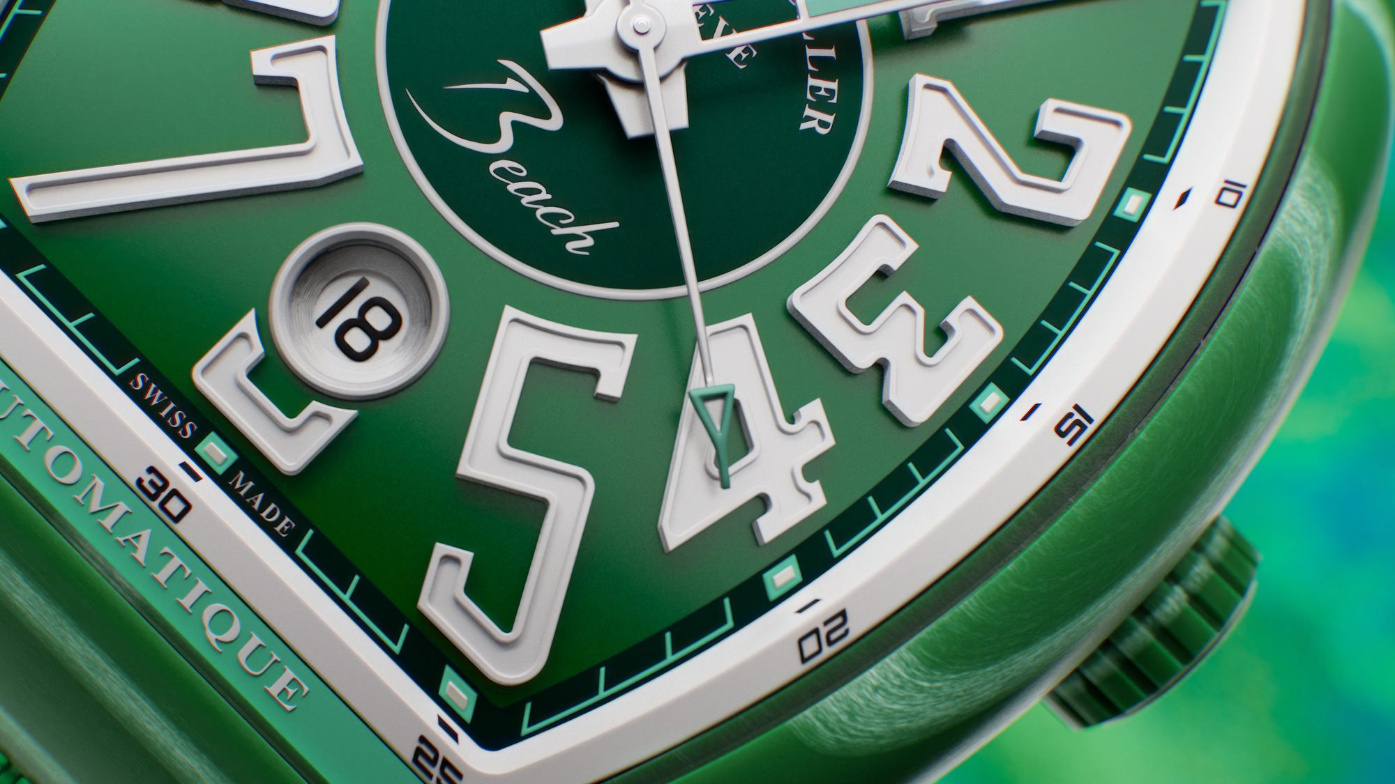 Franck Muller Vanguard Beach Summer Green - View 3