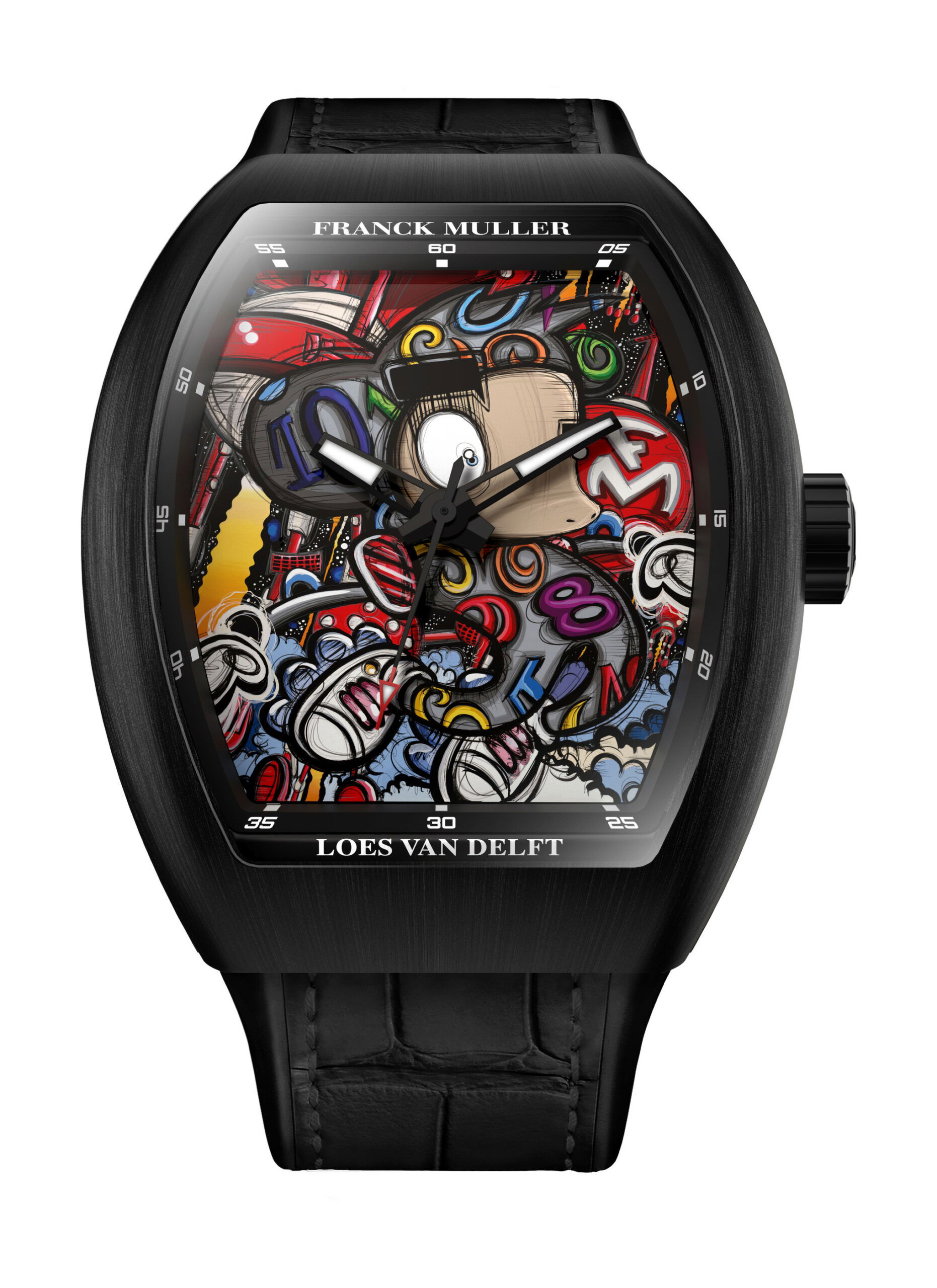 Franck Muller Vanguard™ Color Dreams Loes Van Delft Limited Edition luxury timepiece - detailed view