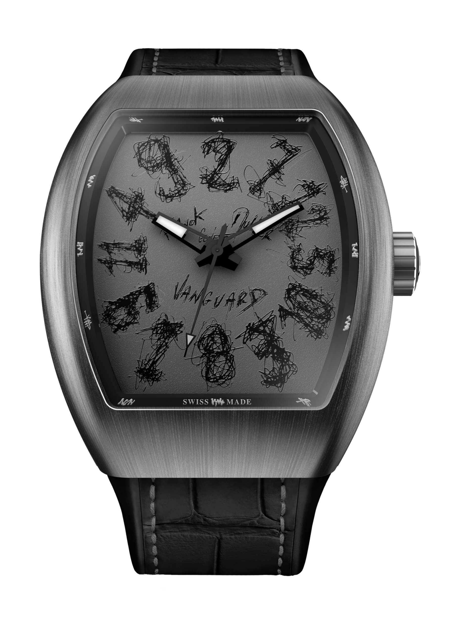Franck Muller Vanguard Crazy Hours Hom Nguyen luxury timepiece - detailed view