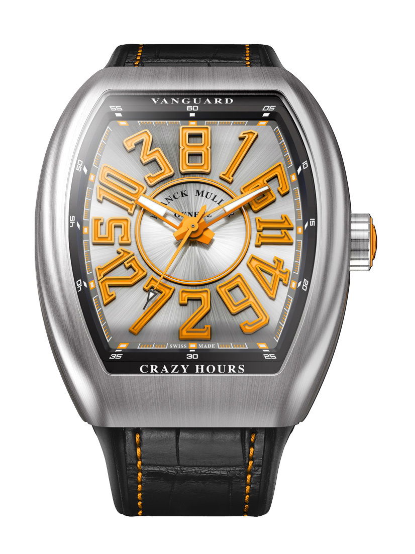Franck Muller Vanguard Crazy Hours™ luxury timepiece - detailed view