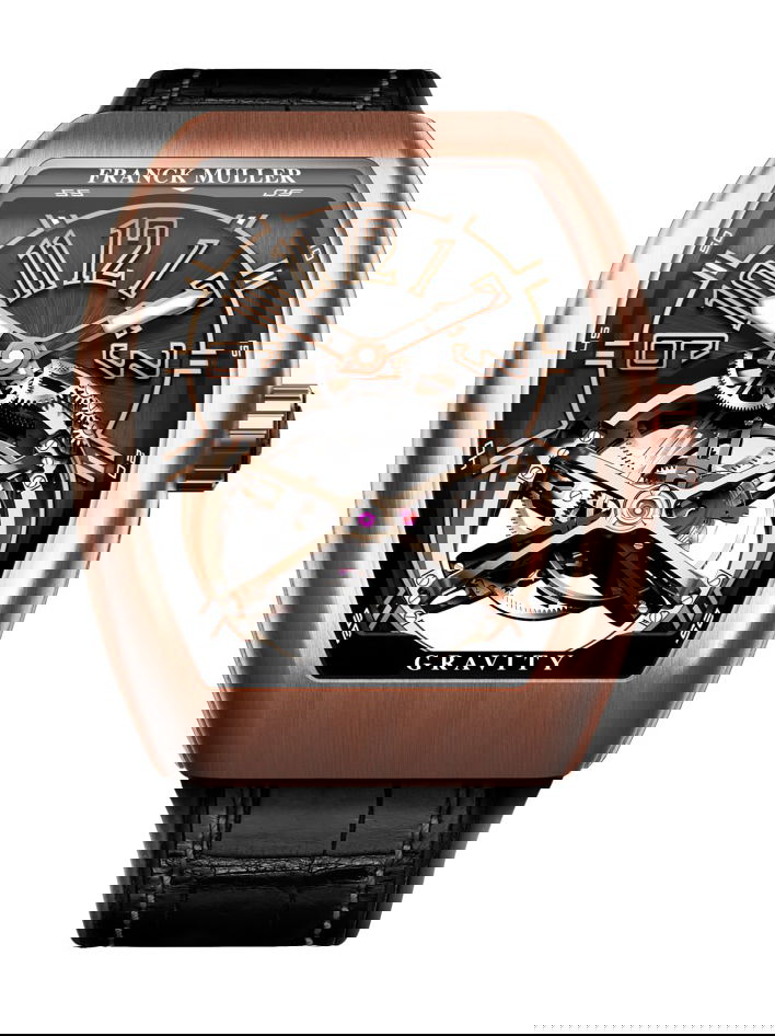 Franck Muller Vanguard Gravity Tourbillon luxury timepiece - detailed view