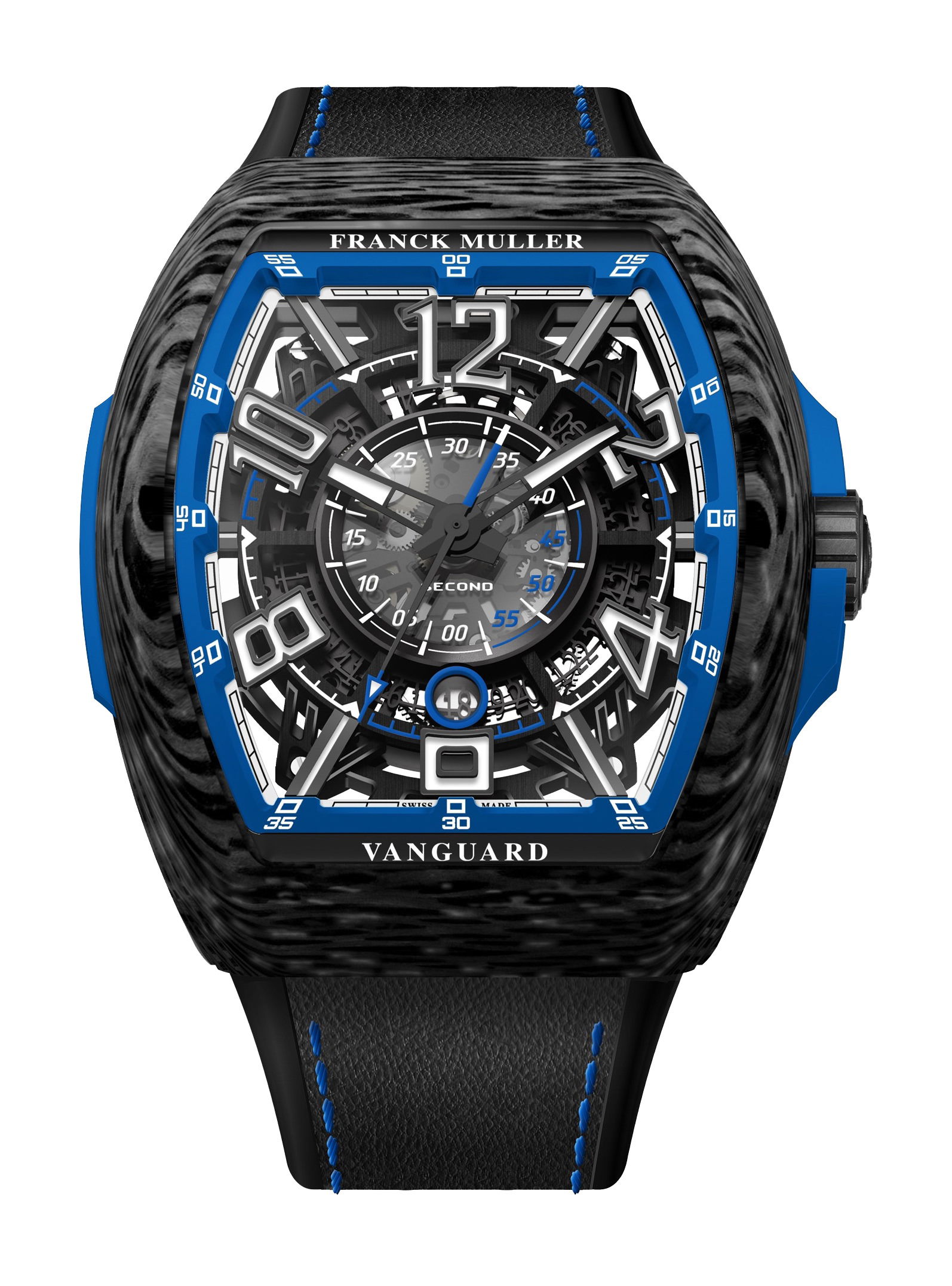 Franck Muller Vanguard™ Racing Skeleton luxury timepiece - detailed view