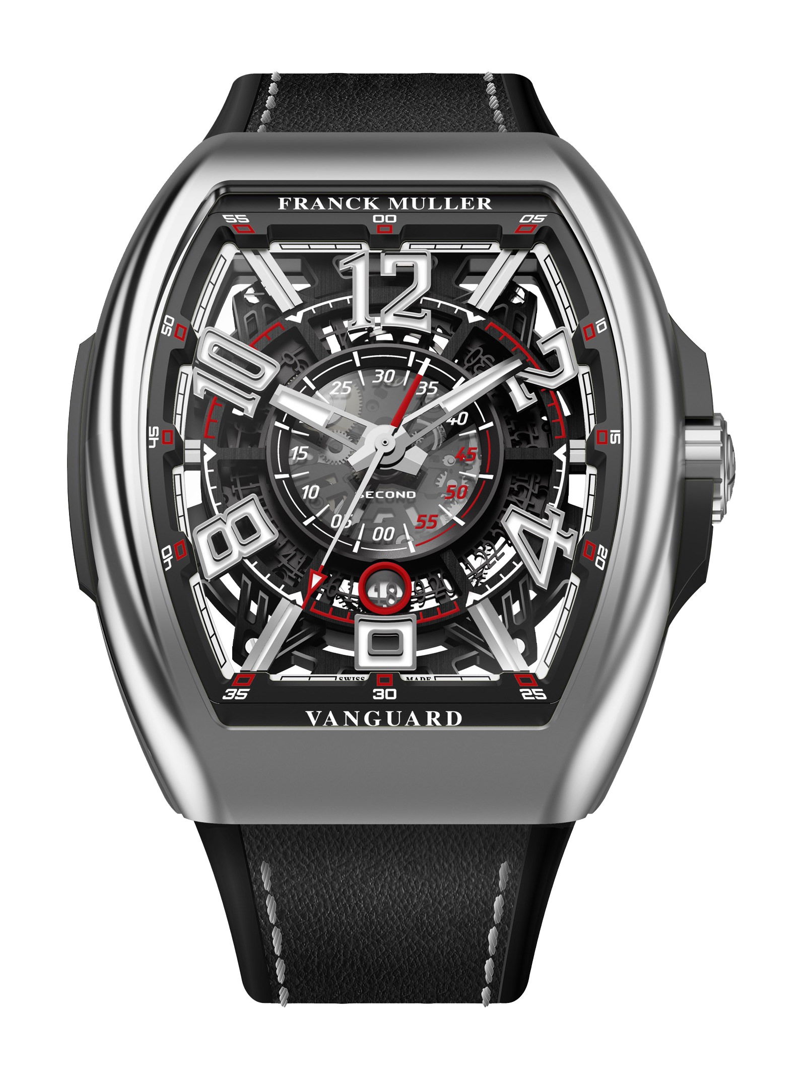 Franck Muller Vanguard™ Racing Skeleton luxury timepiece - detailed view
