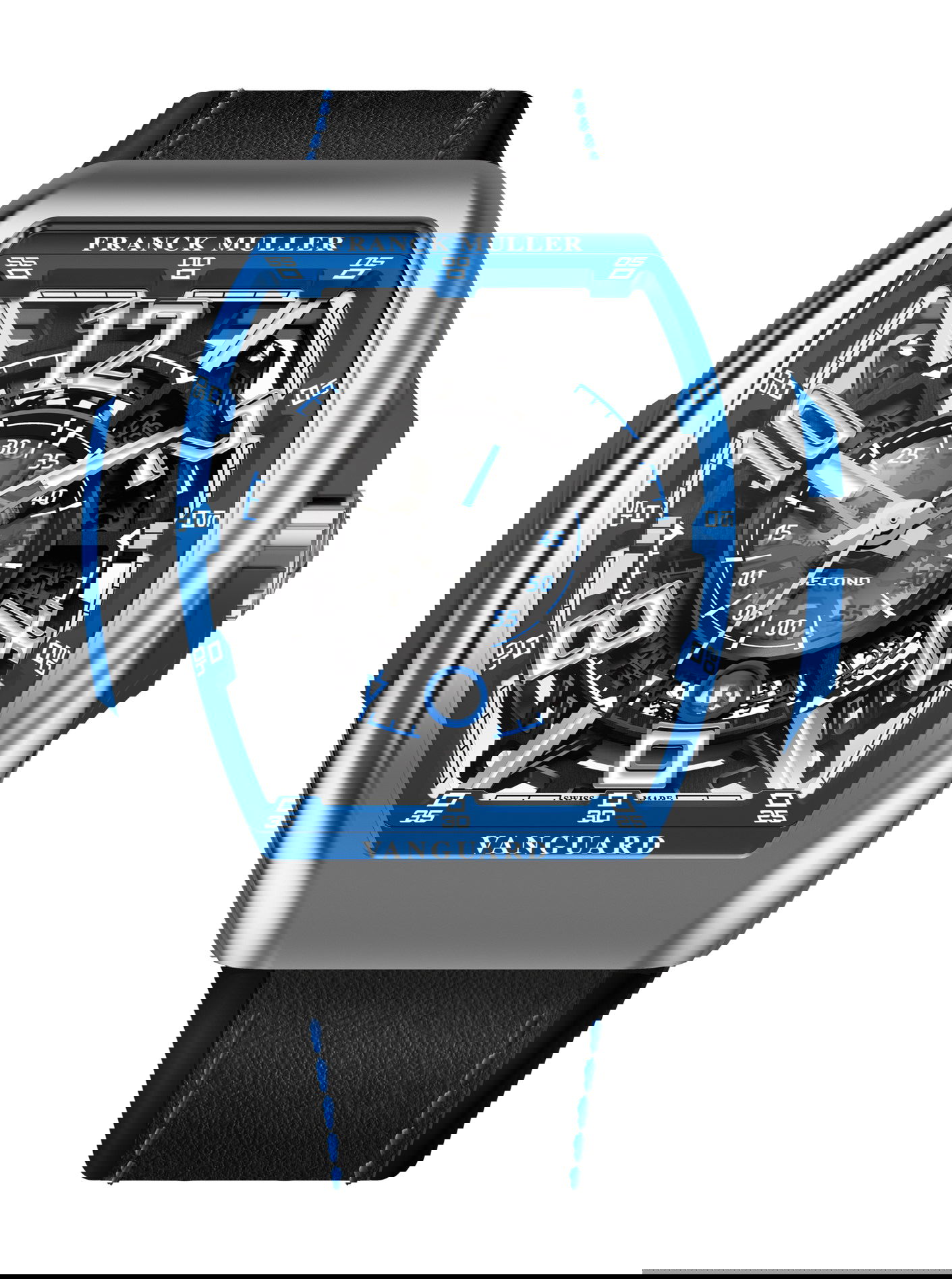 Franck Muller Vanguard Racing Skeleton luxury timepiece - detailed view