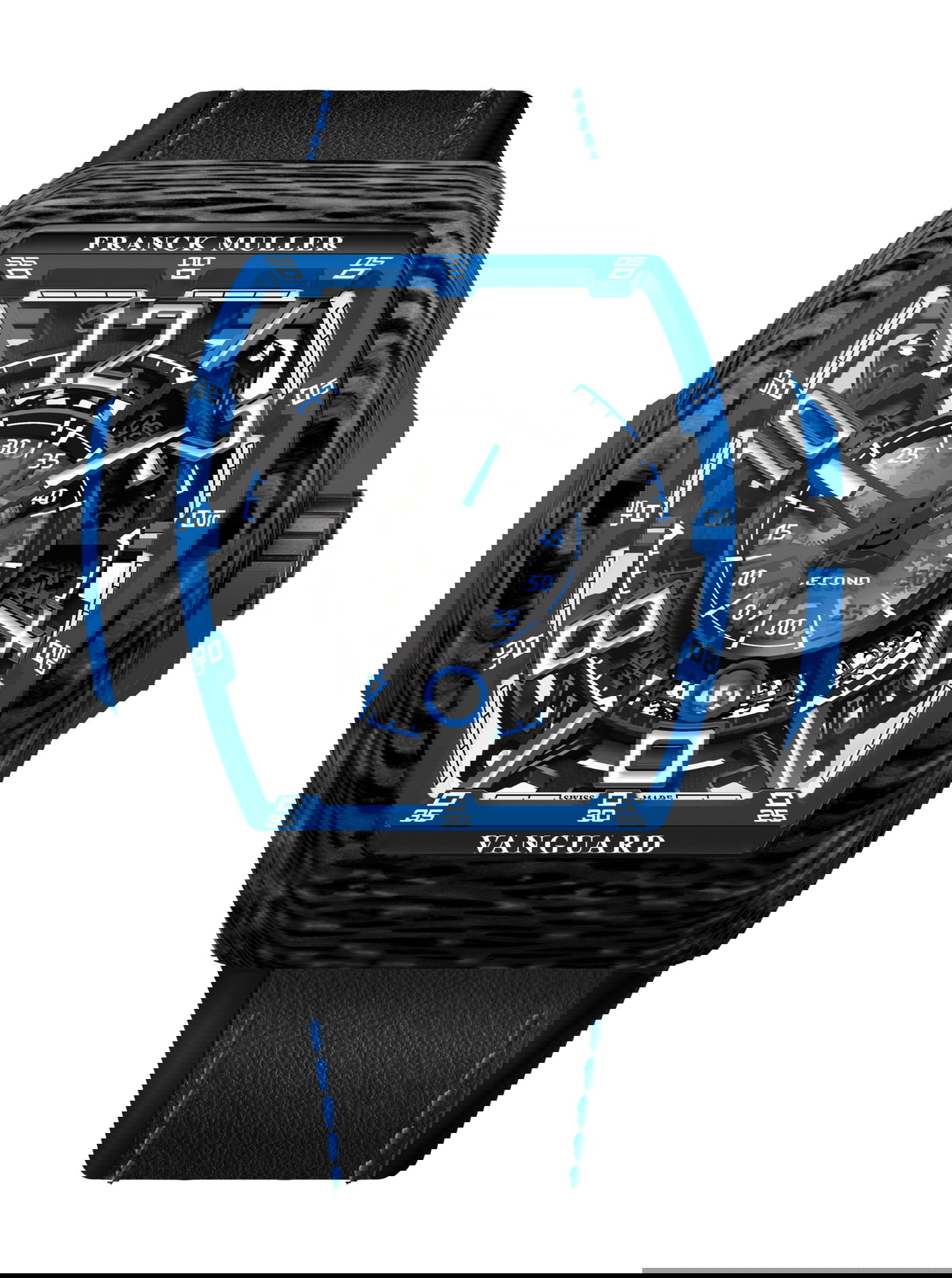 Franck Muller Vanguard Racing Skeleton luxury timepiece - detailed view