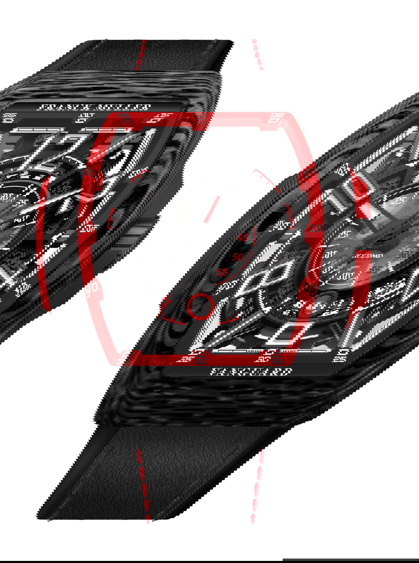 Franck Muller Vanguard Racing Skeleton luxury timepiece - detailed view