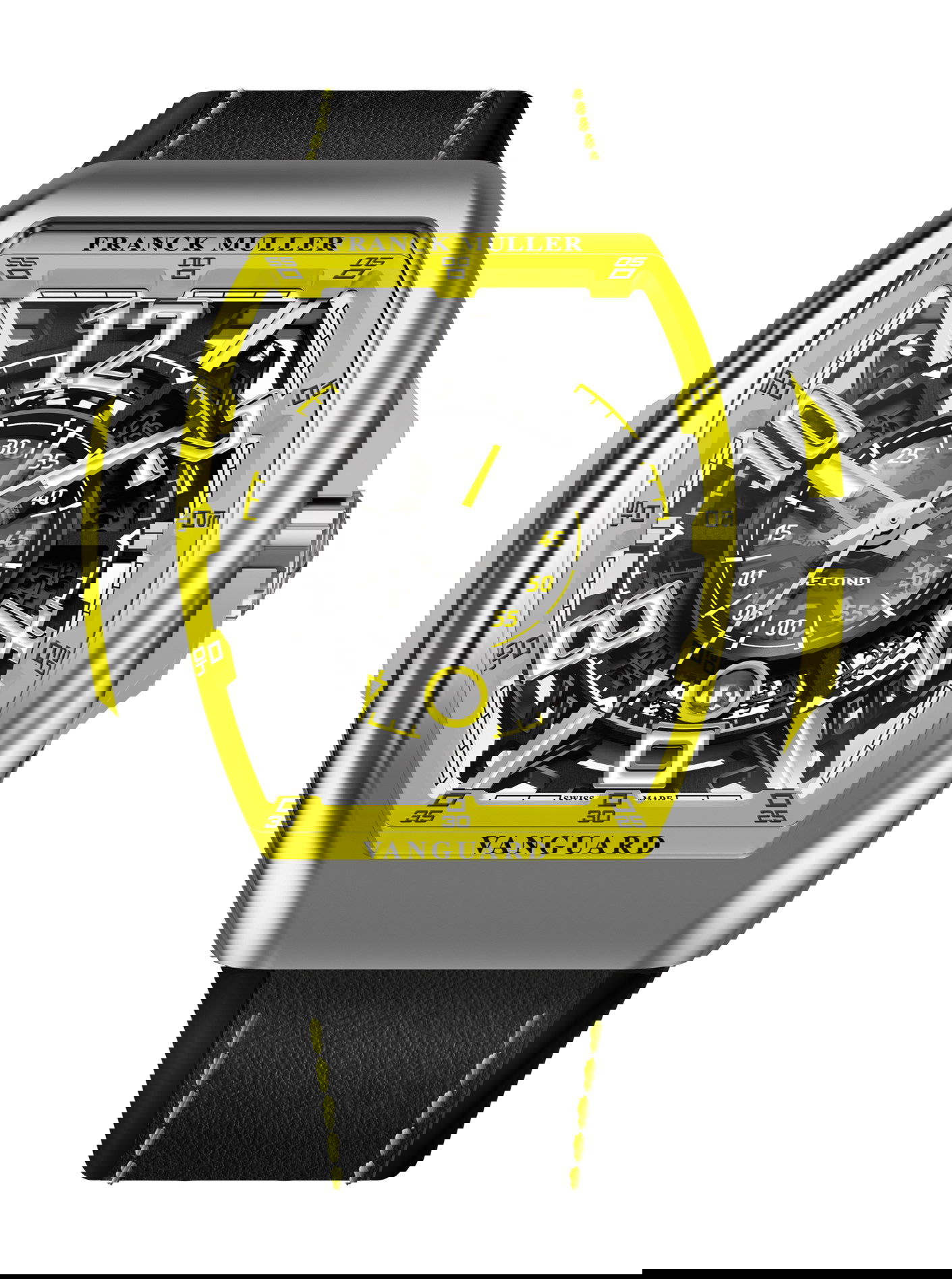 Franck Muller Vanguard Racing Skeleton luxury timepiece - detailed view