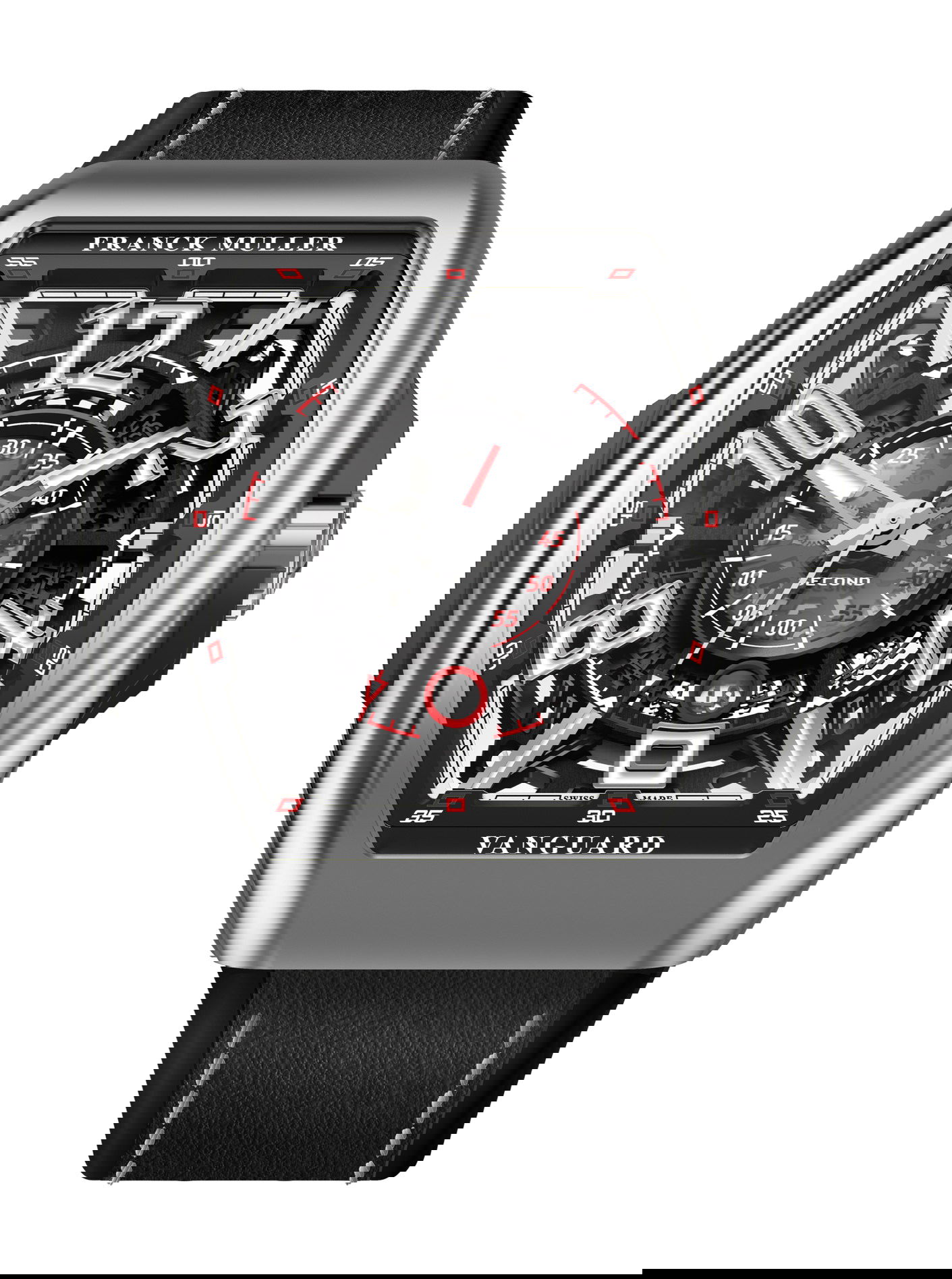Franck Muller Vanguard Racing Skeleton luxury timepiece - detailed view