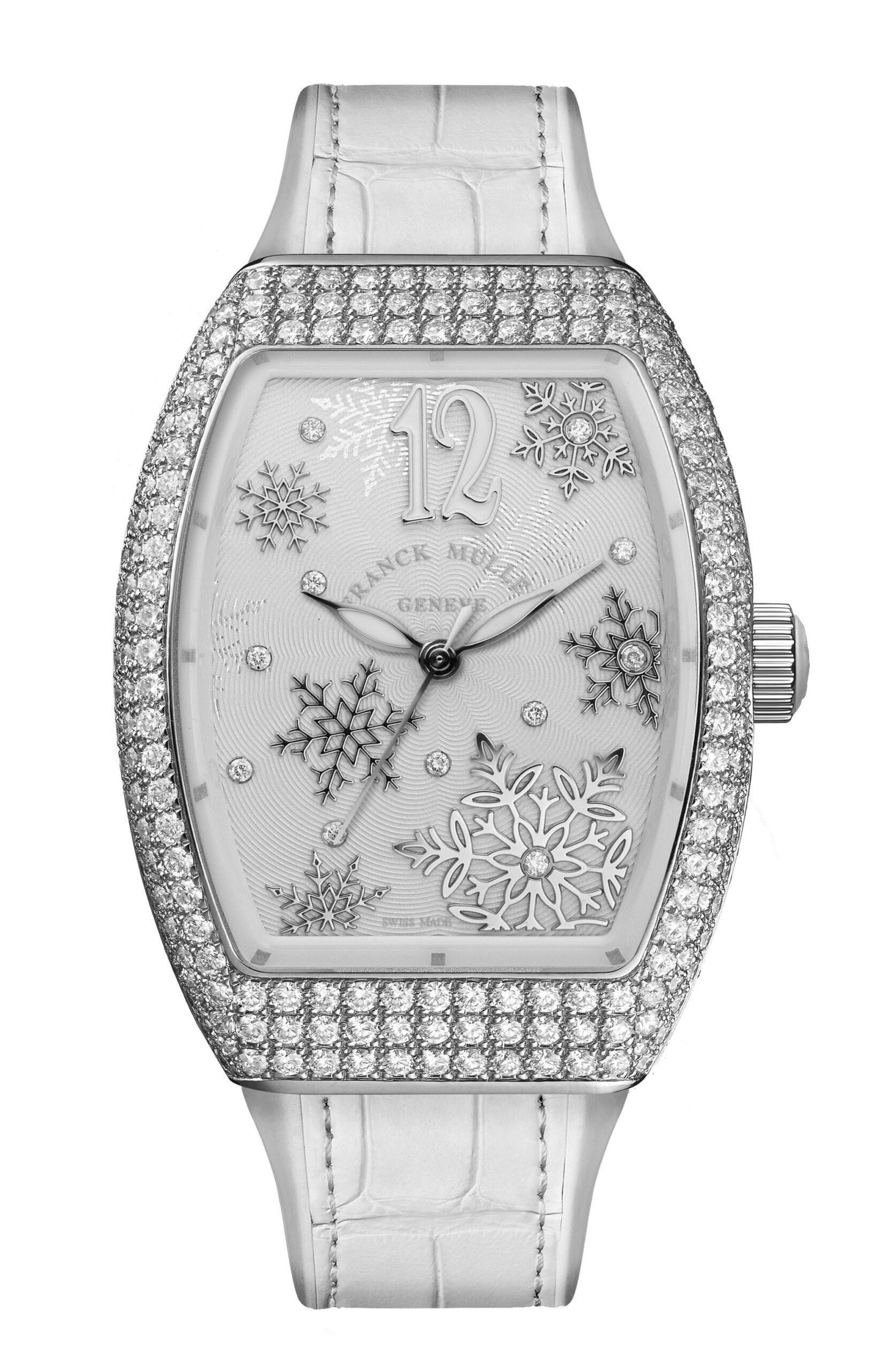 Franck Muller Vanguard Snowflake luxury timepiece - detailed view