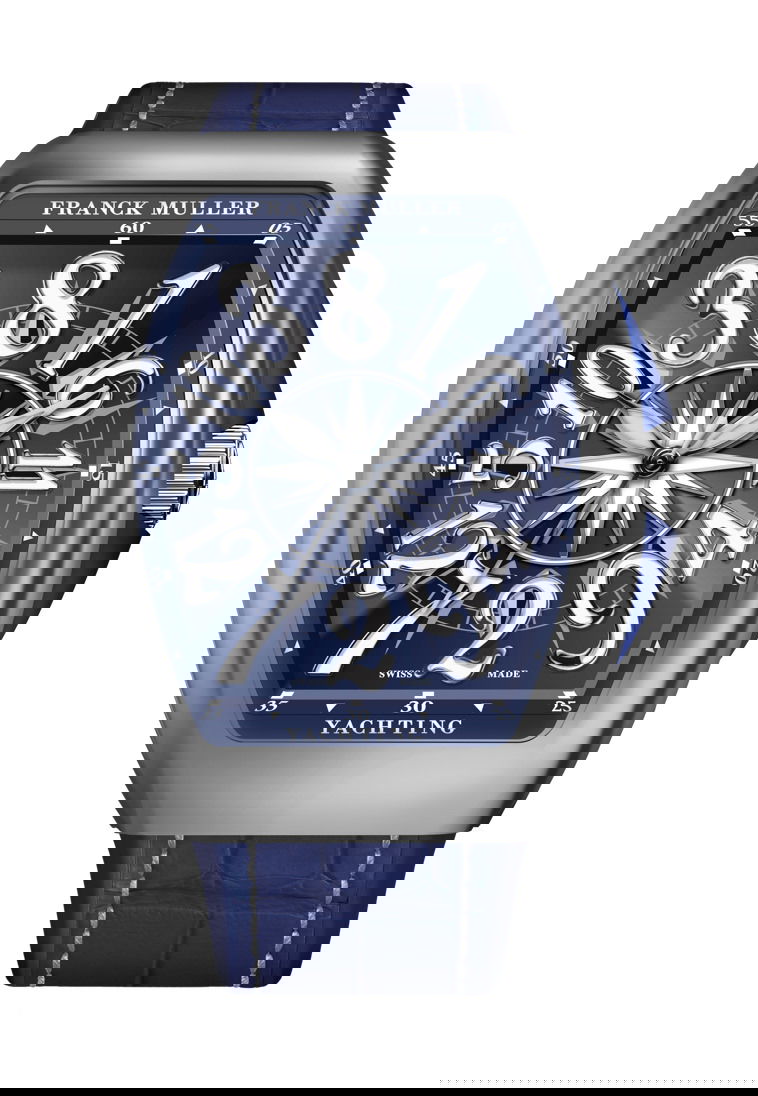 Franck Muller Vanguard Yachting Crazy Hours luxury timepiece - detailed view