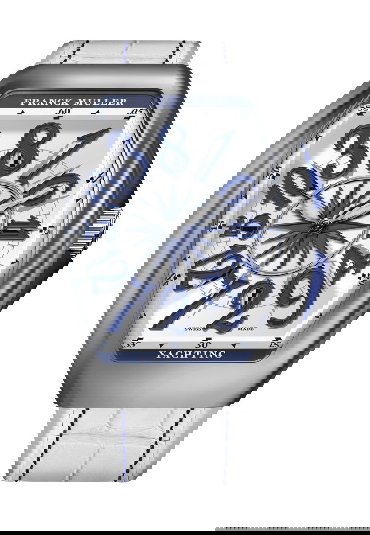 Franck Muller Vanguard Yachting Crazy Hours luxury timepiece - detailed view