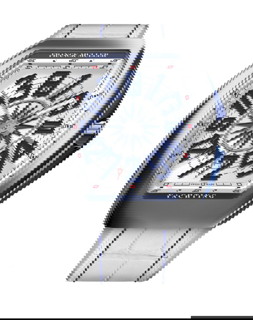 Franck Muller Vanguard Yachting Crazy Hours luxury timepiece - detailed view