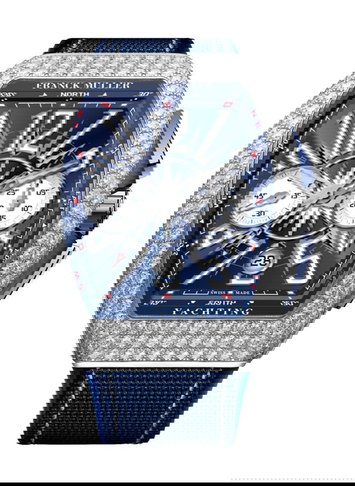 Franck Muller Vanguard™ Yachting luxury timepiece - detailed view