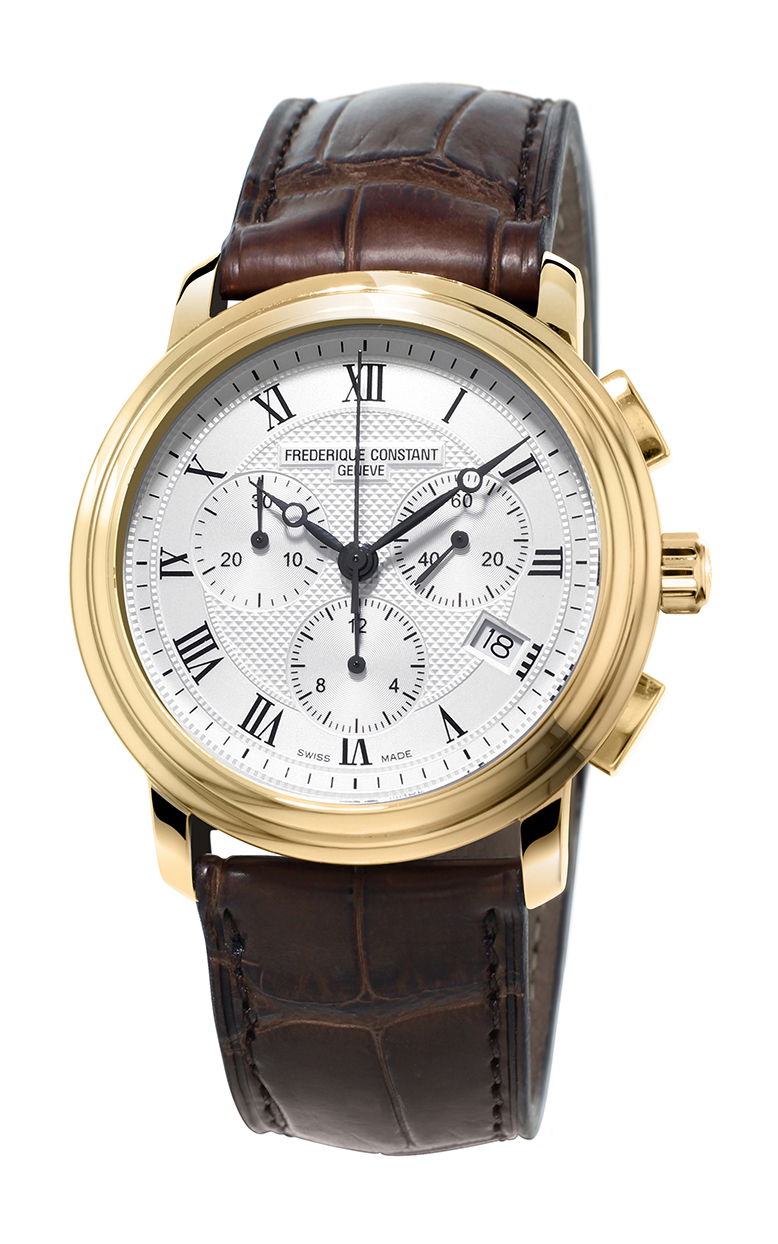 Frederique Constant Classics Chronograph Quartz luxury timepiece - detailed view