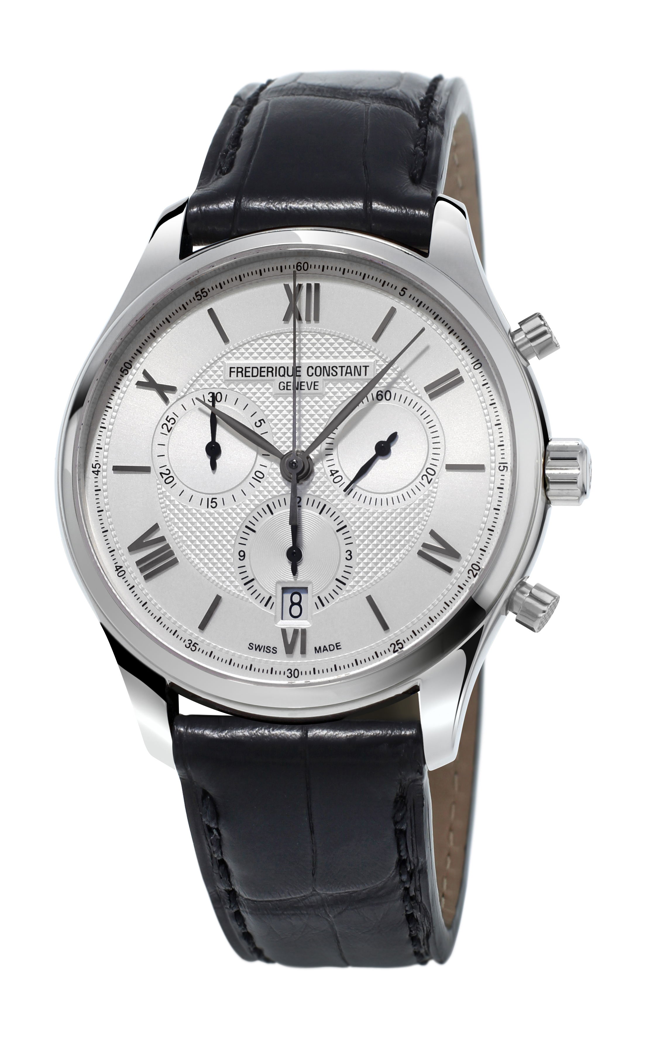 Frederique Constant Classics Chronograph Quartz luxury timepiece - detailed view