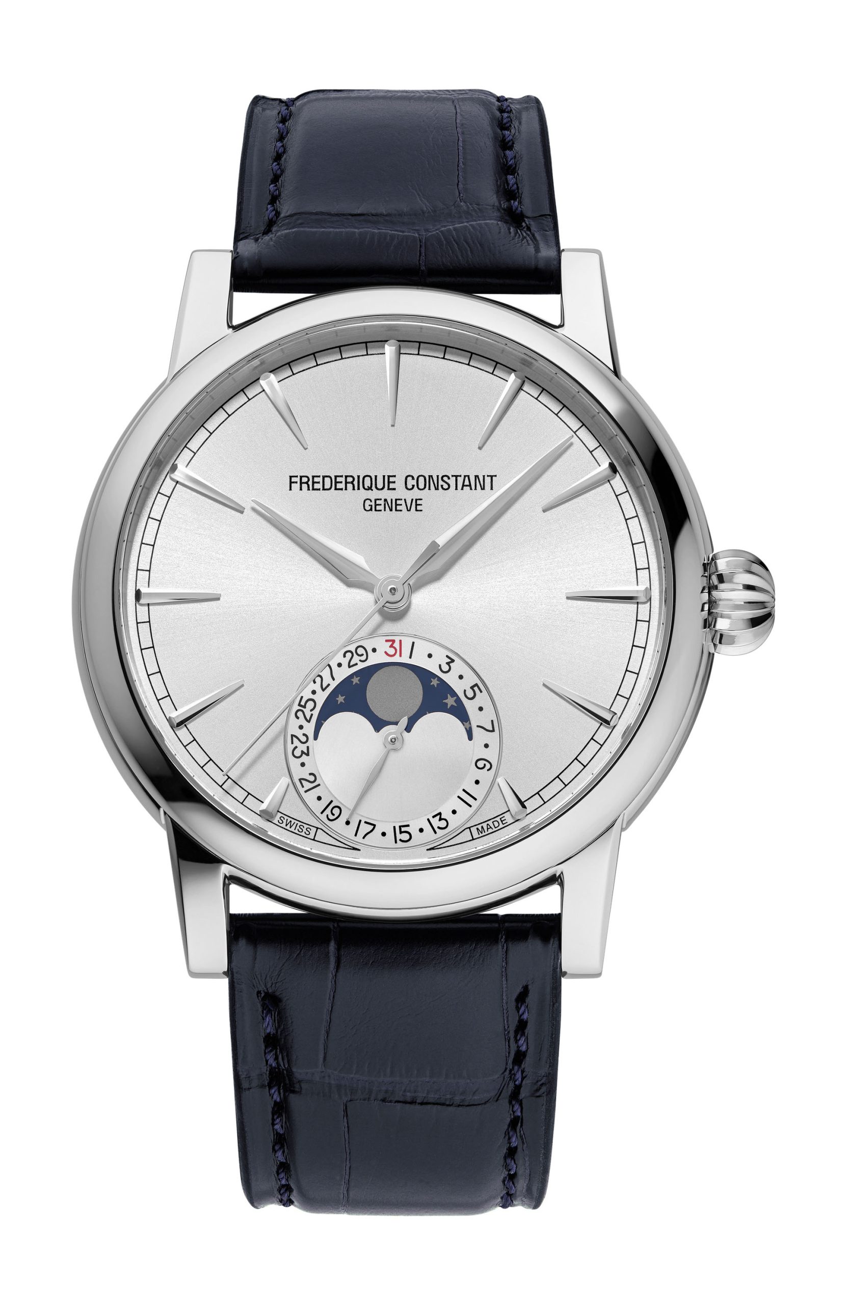 Frederique Constant Classic Moonphase Date Manufacture luxury timepiece - detailed view