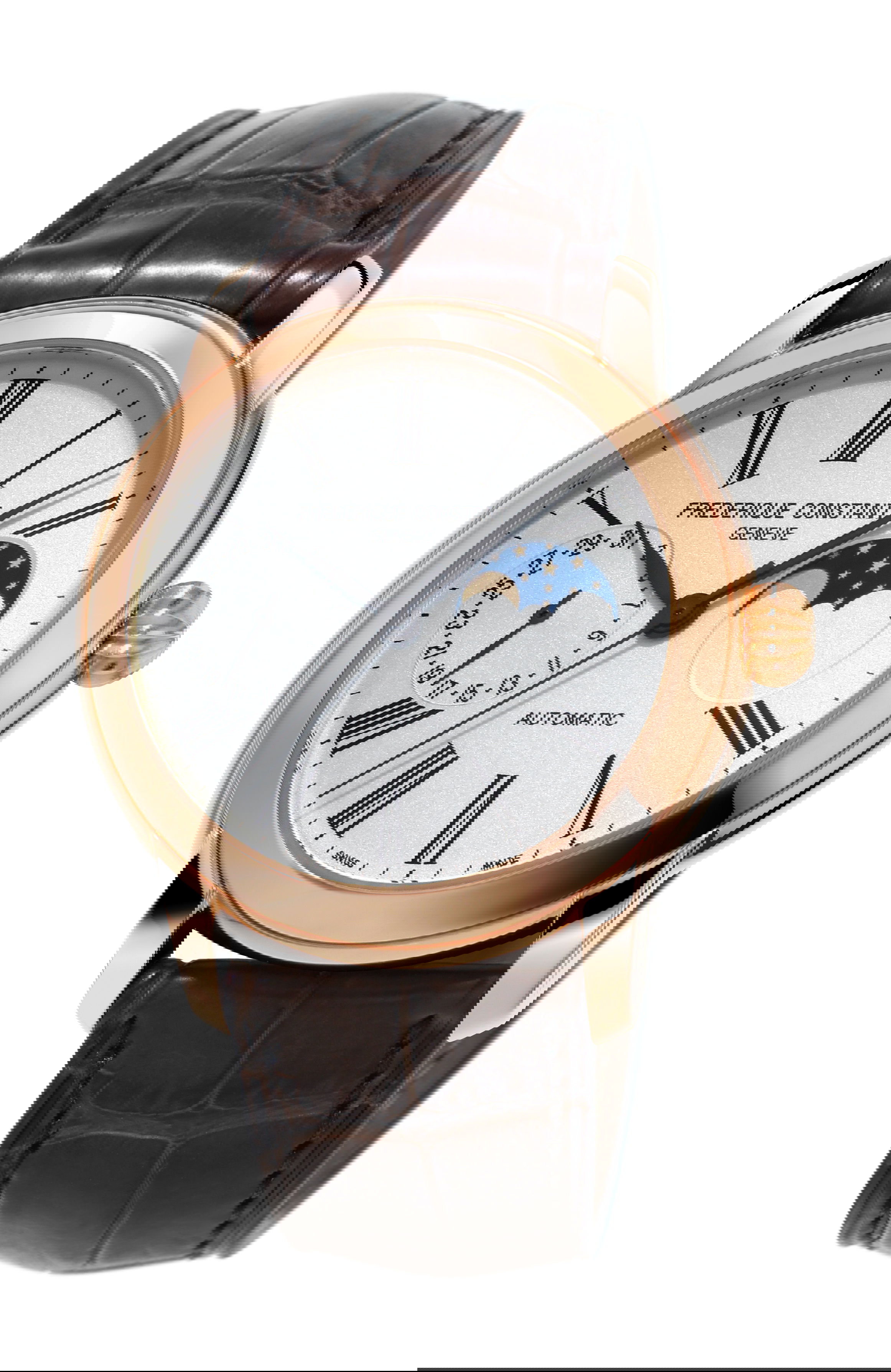 Frederique Constant Classic Moonphase Manufacture luxury timepiece - detailed view