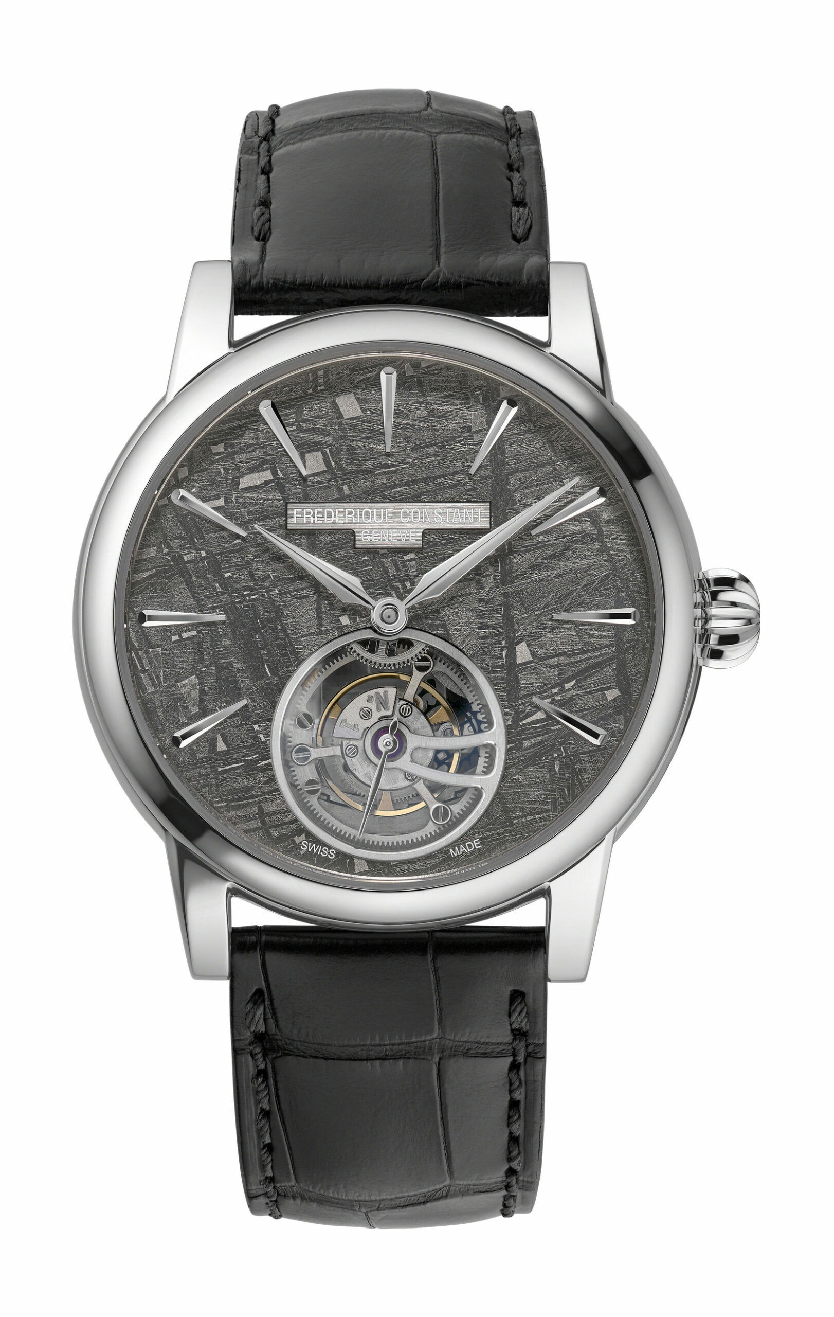 Frederique Constant Classic Tourbillon Meteorite Manufacture luxury timepiece - detailed view