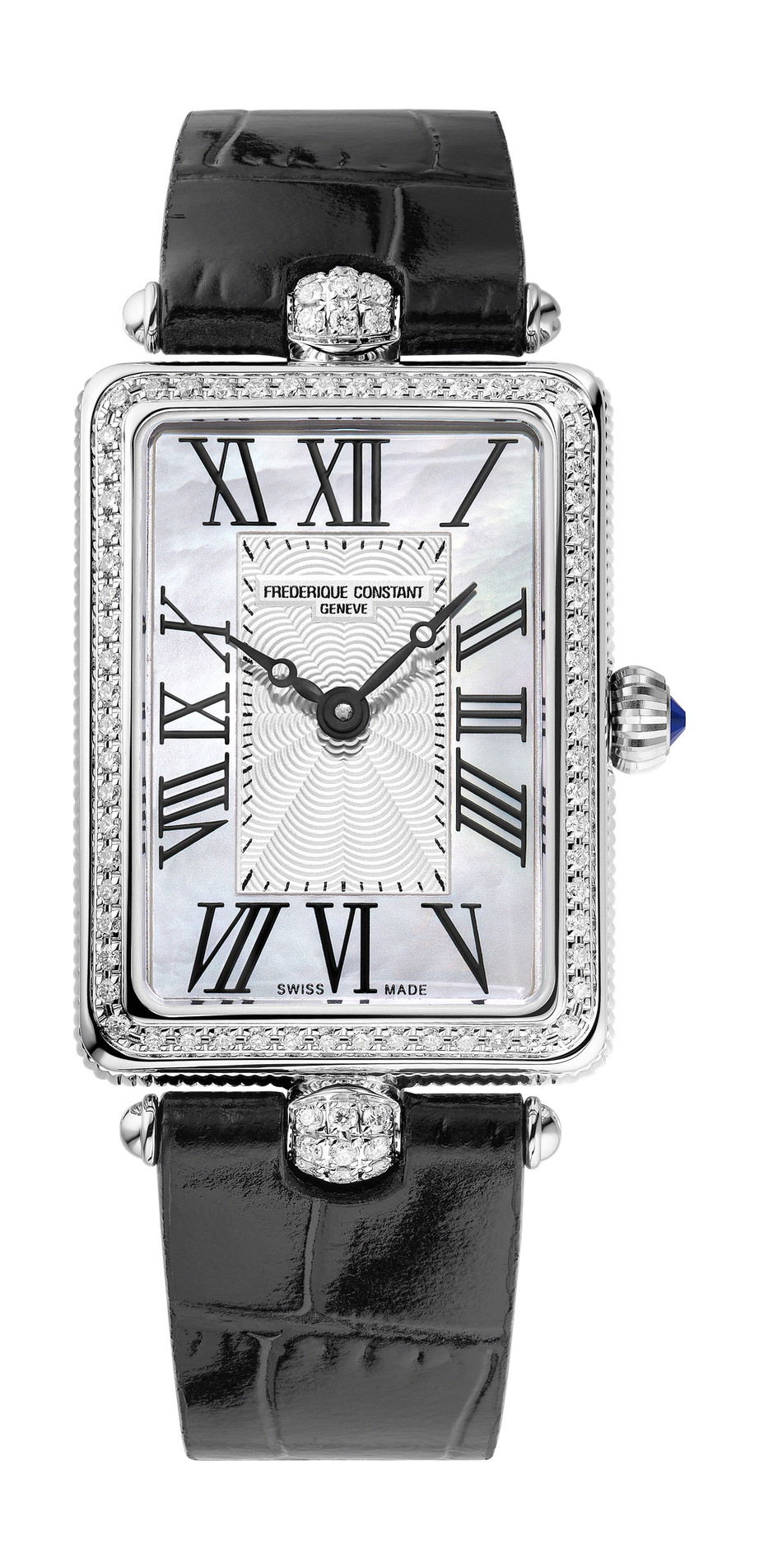 Frederique Constant Classics Art Déco Carrée luxury timepiece - detailed view