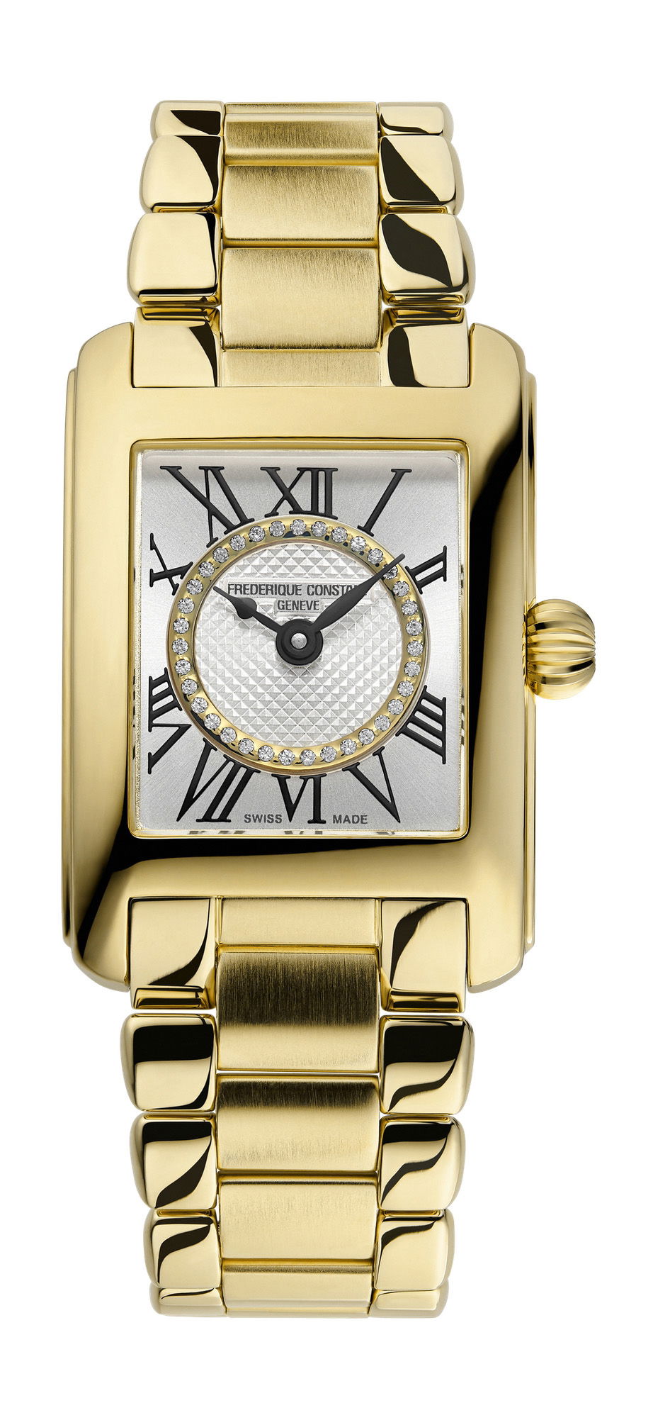 Frederique Constant Classics Carrée Ladies luxury timepiece - detailed view