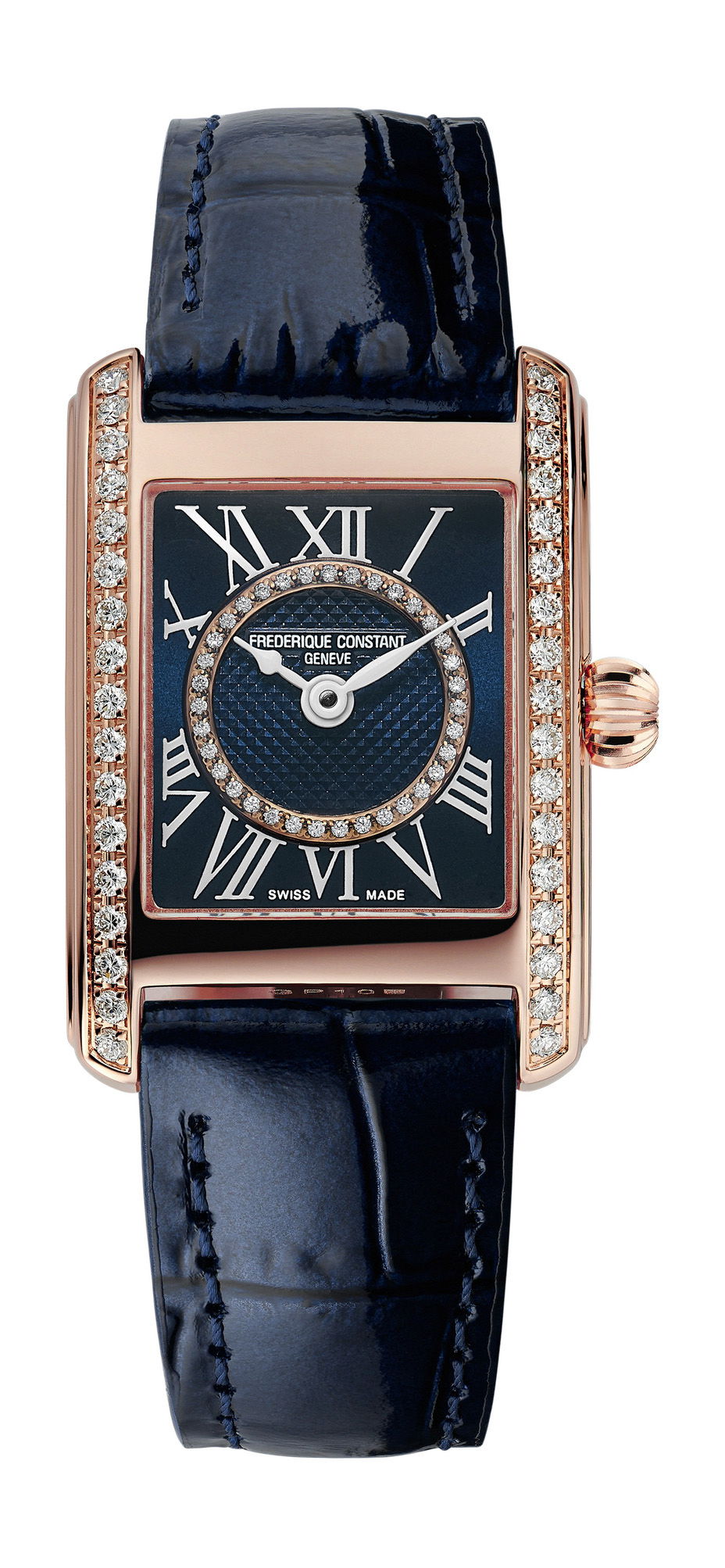 Frederique Constant Classics Carrée Ladies luxury timepiece - detailed view