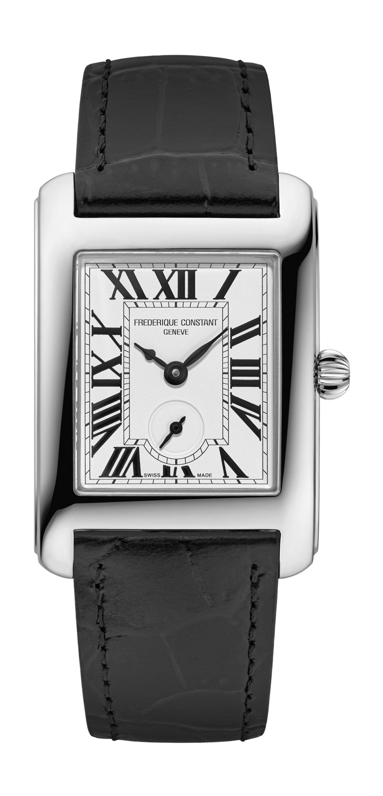 Frederique Constant Classics Carrée Small Seconds luxury timepiece - detailed view