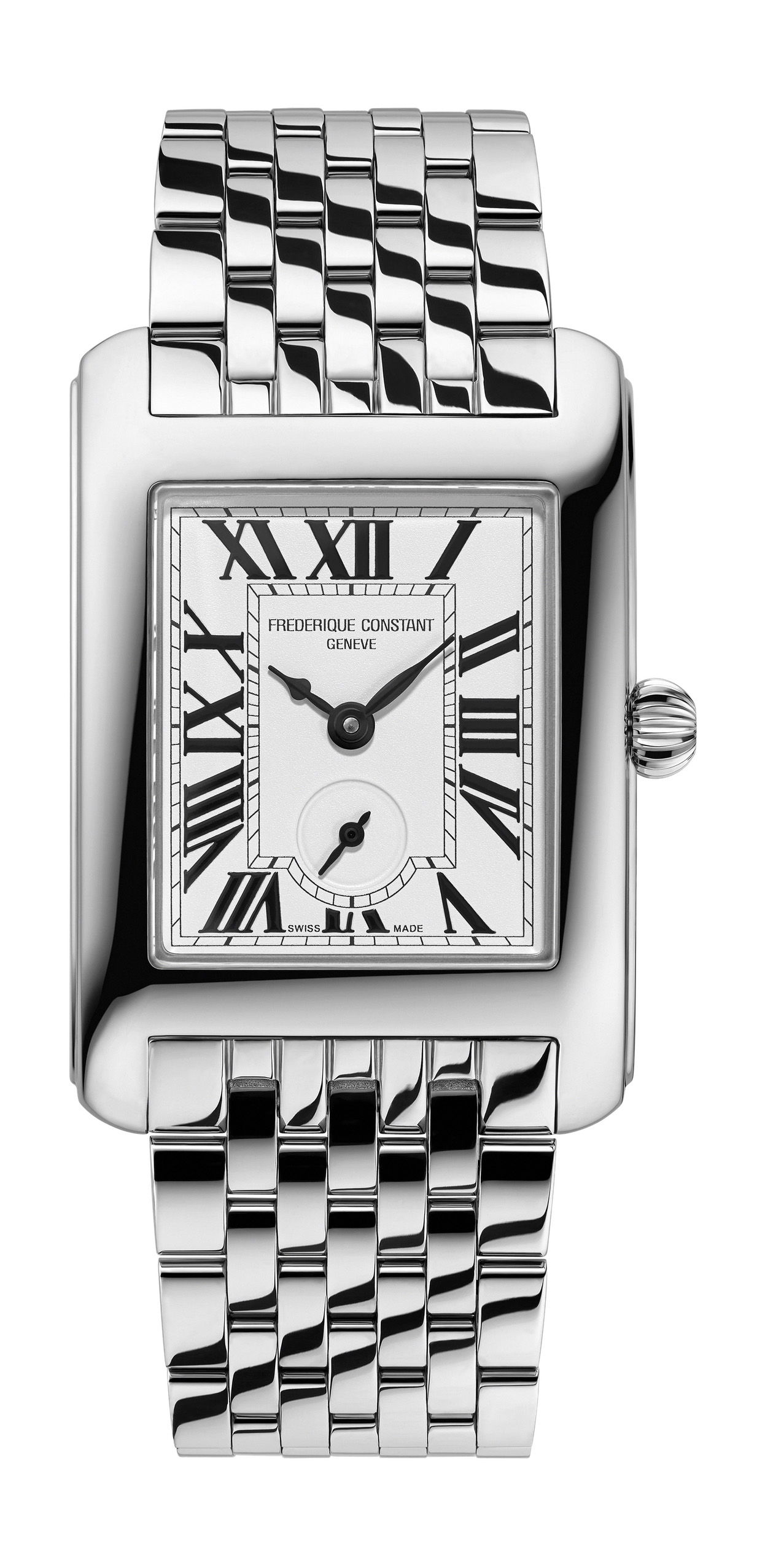 Frederique Constant Classics Carrée Small Seconds luxury timepiece - detailed view
