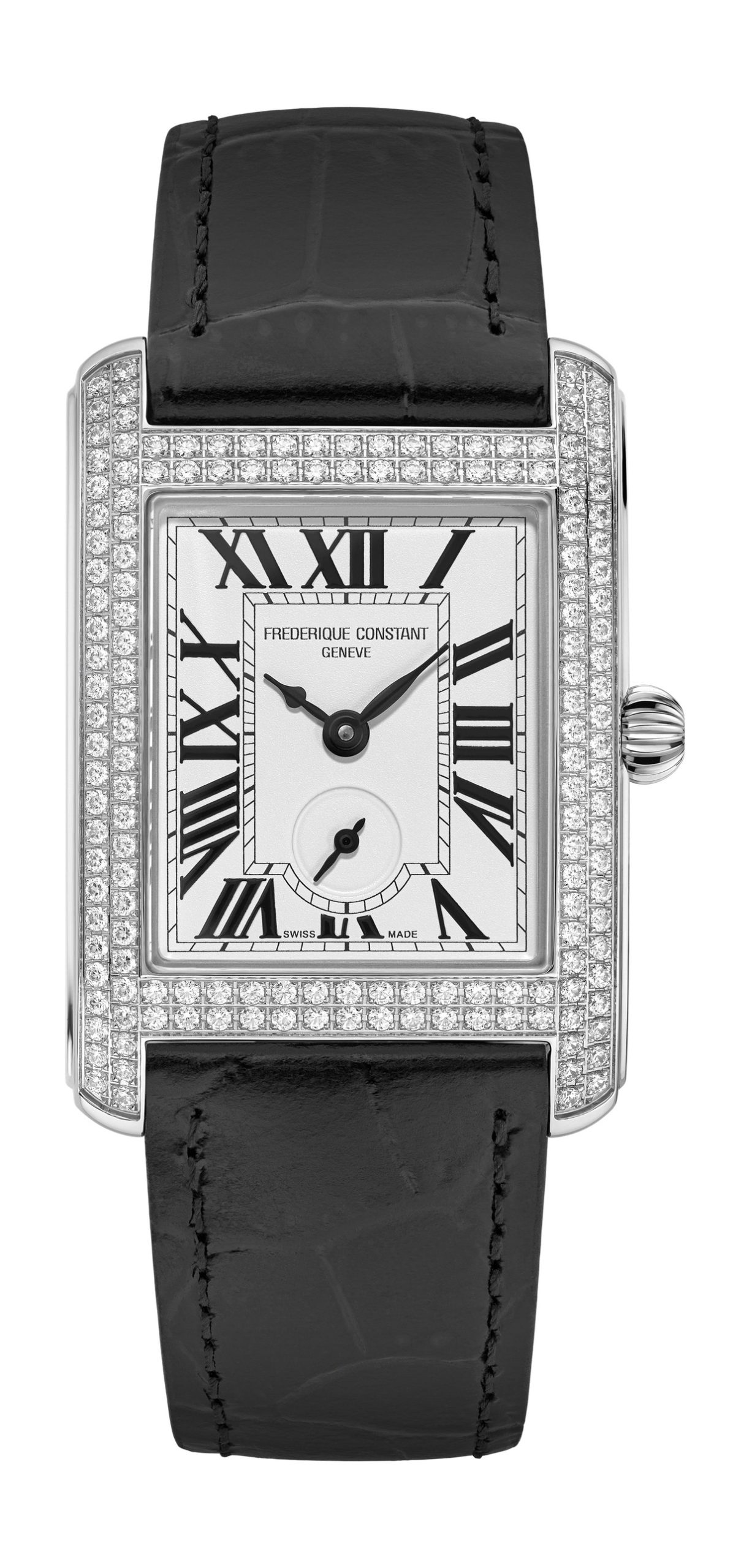 Frederique Constant Classics Carrée Small Seconds luxury timepiece - detailed view