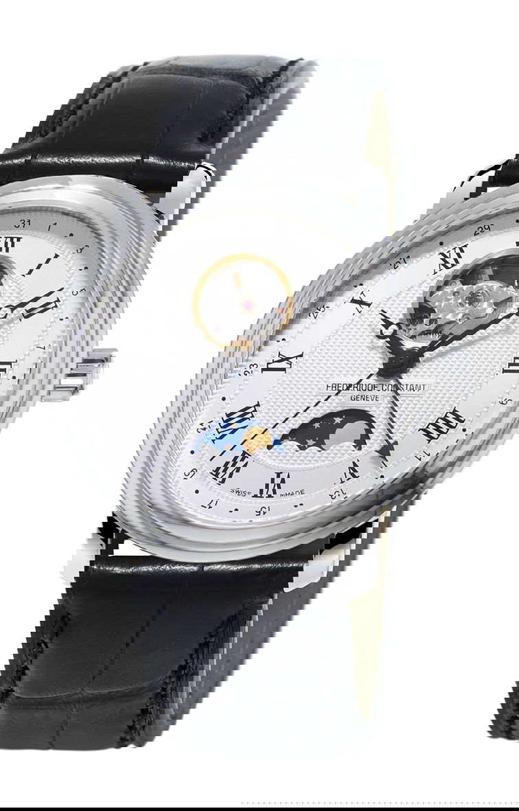 Frederique Constant Classics Heart Beat Moonphase luxury timepiece - detailed view