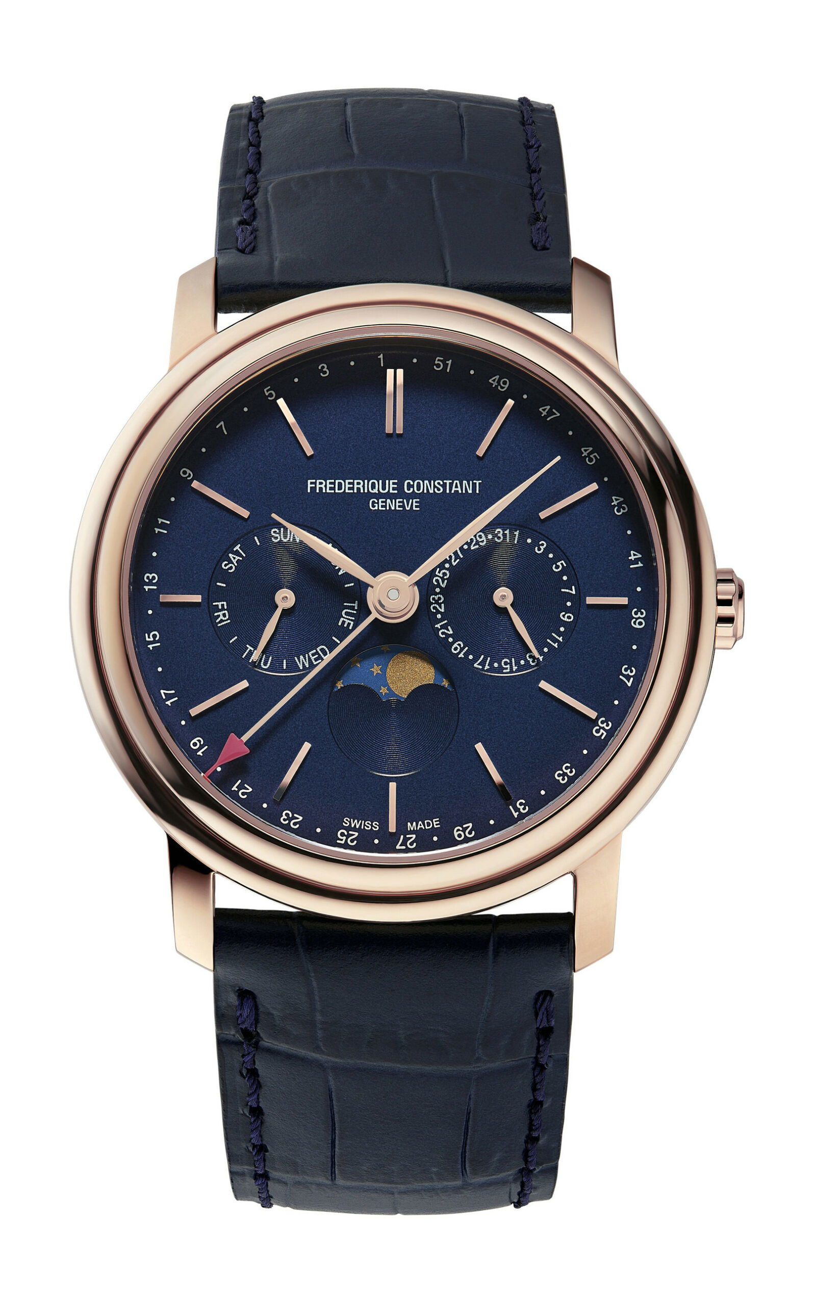 Frederique Constant Classics Index Business Timer luxury timepiece - detailed view