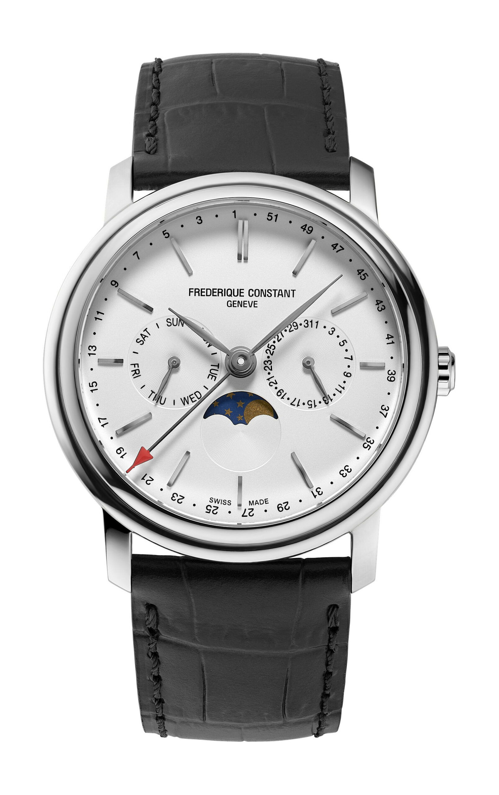 Frederique Constant Classics Index Business Timer luxury timepiece - detailed view
