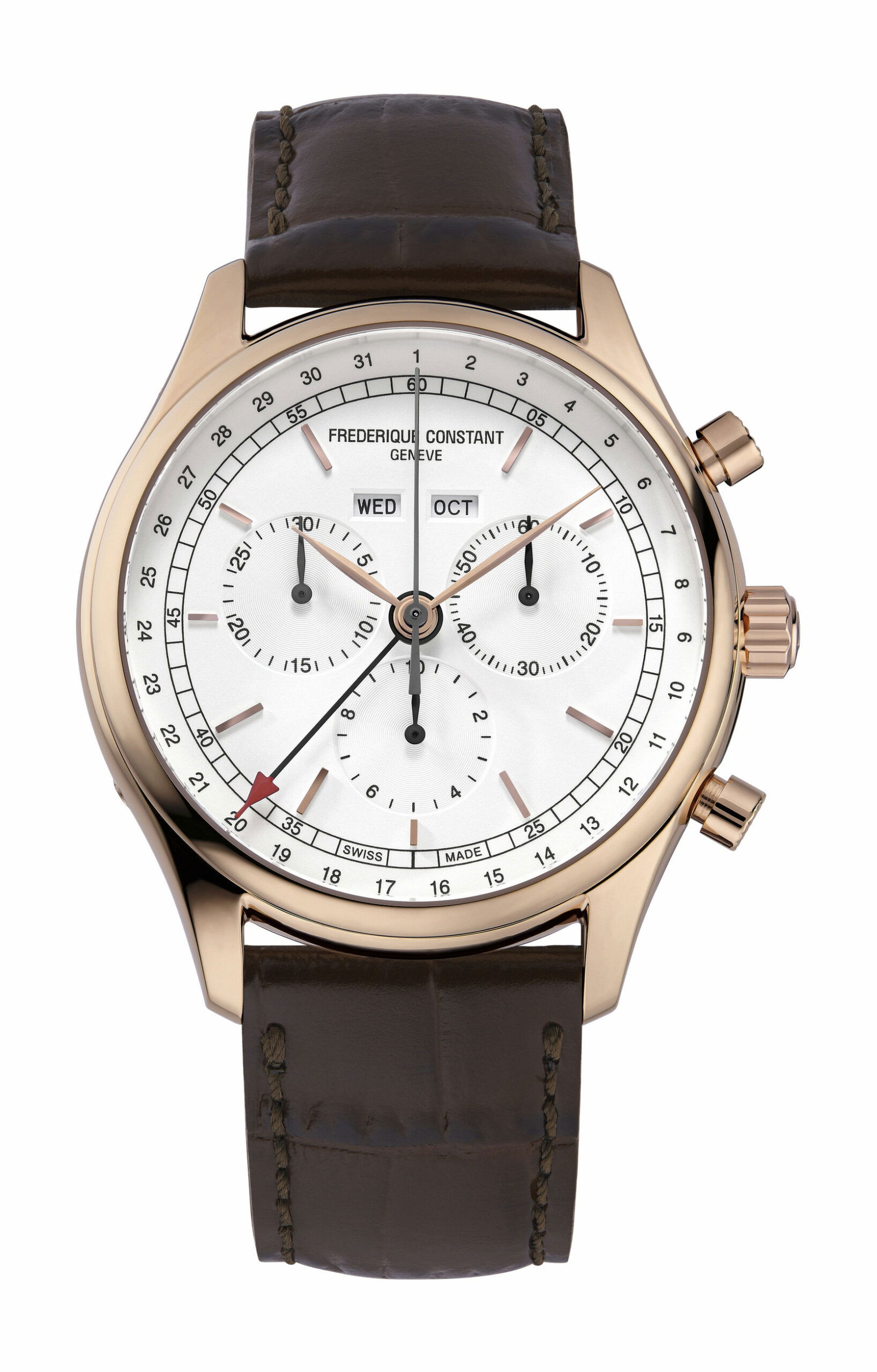 Frederique Constant Classics Quartz Chronograph Triple Calendar luxury timepiece - detailed view