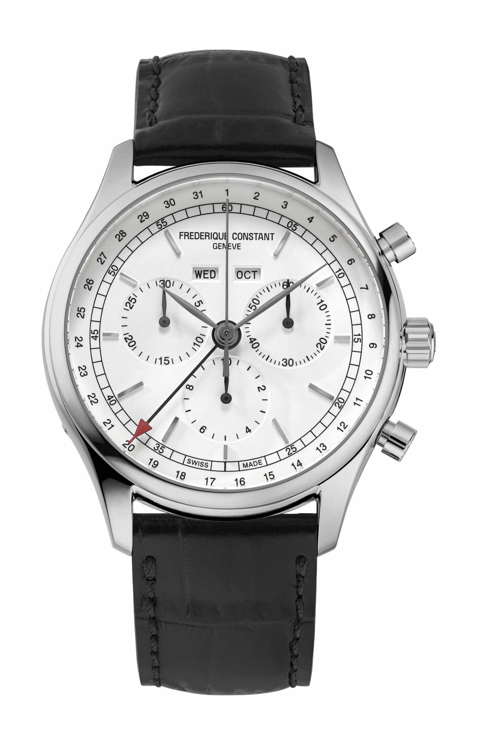 Frederique Constant Classics Quartz Chronograph Triple Calendar luxury timepiece - detailed view